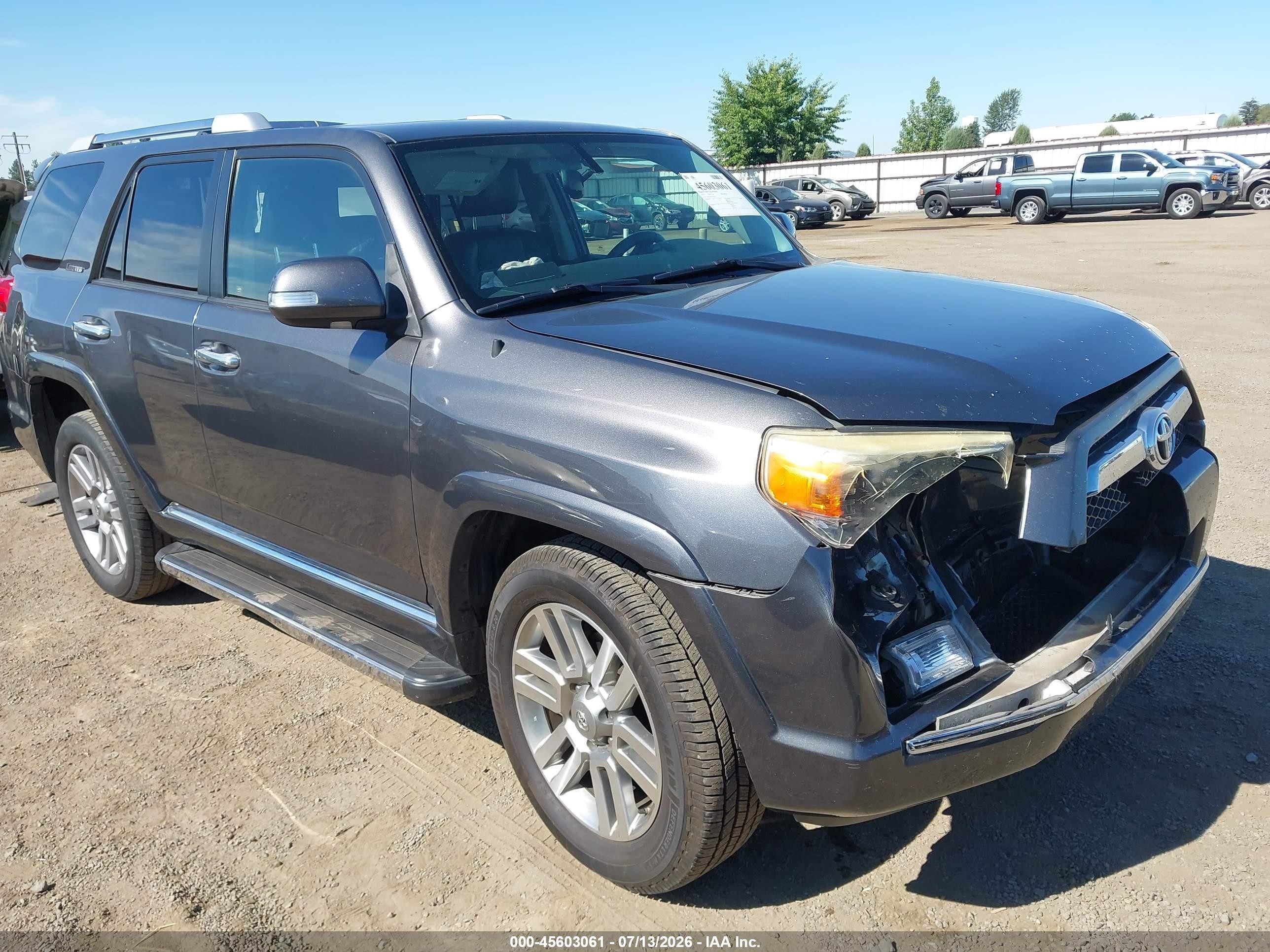 2010 Toyota 4runner Limited V6 Gray vin: JTEBU5JR2A5002386