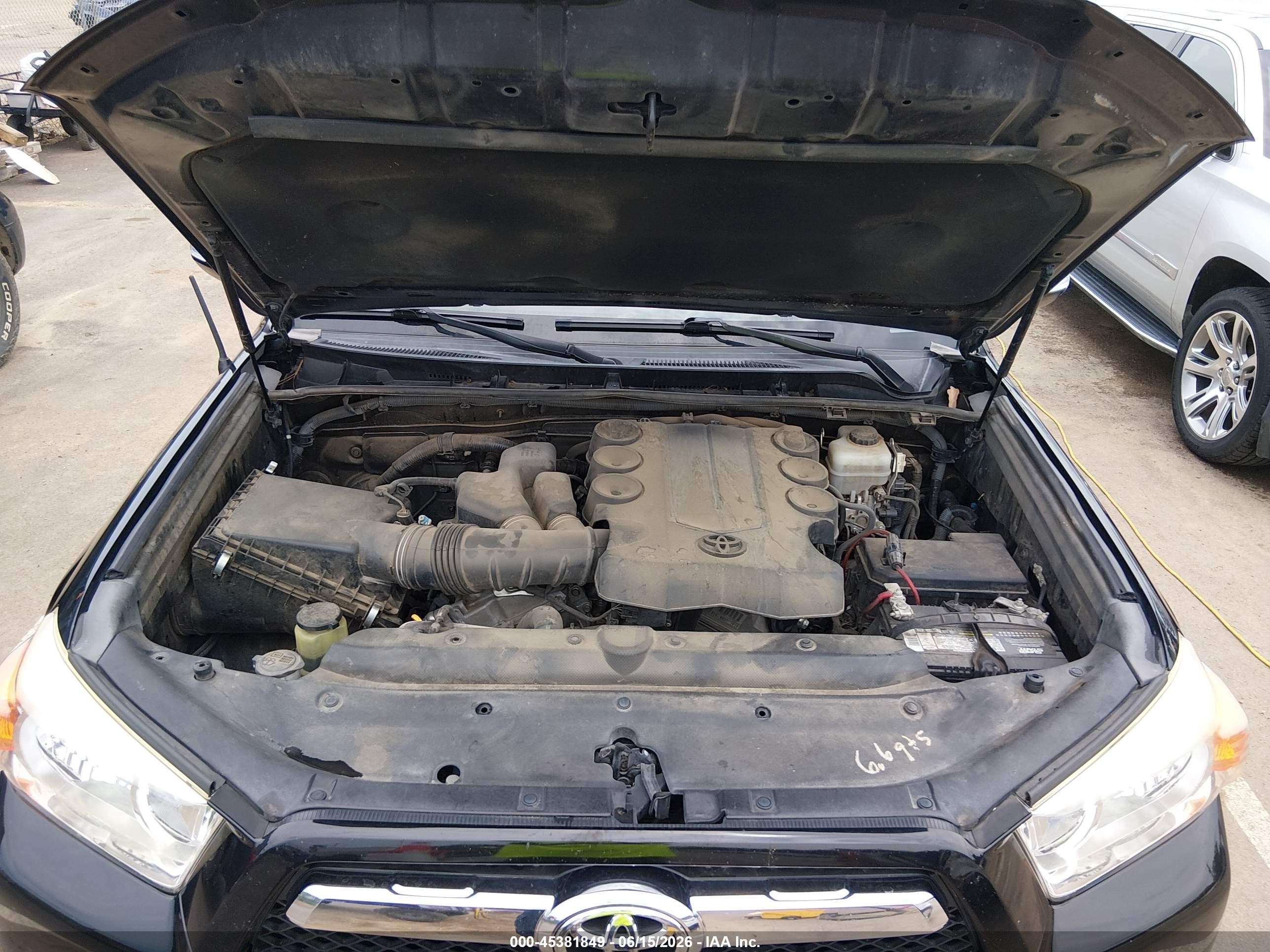 2012 Toyota 4runner Limited Black vin: JTEBU5JR2C5083022