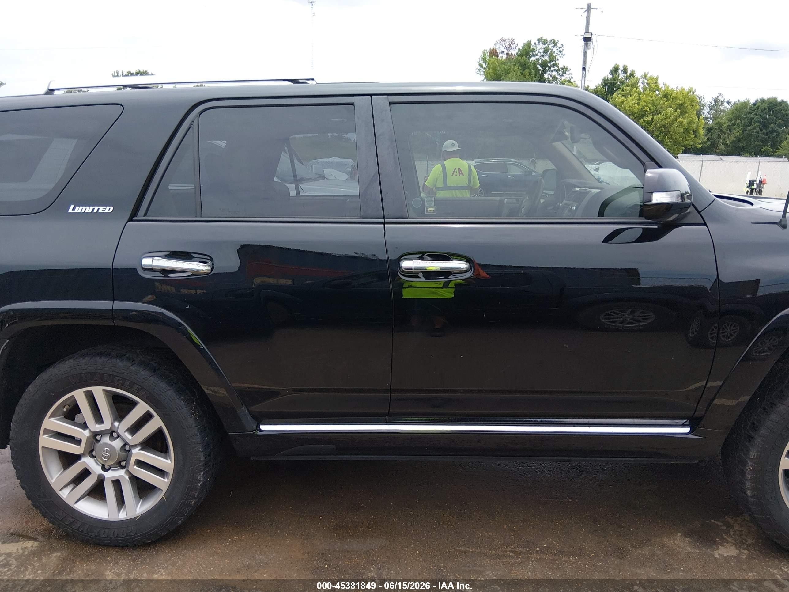 2012 Toyota 4runner Limited Black vin: JTEBU5JR2C5083022