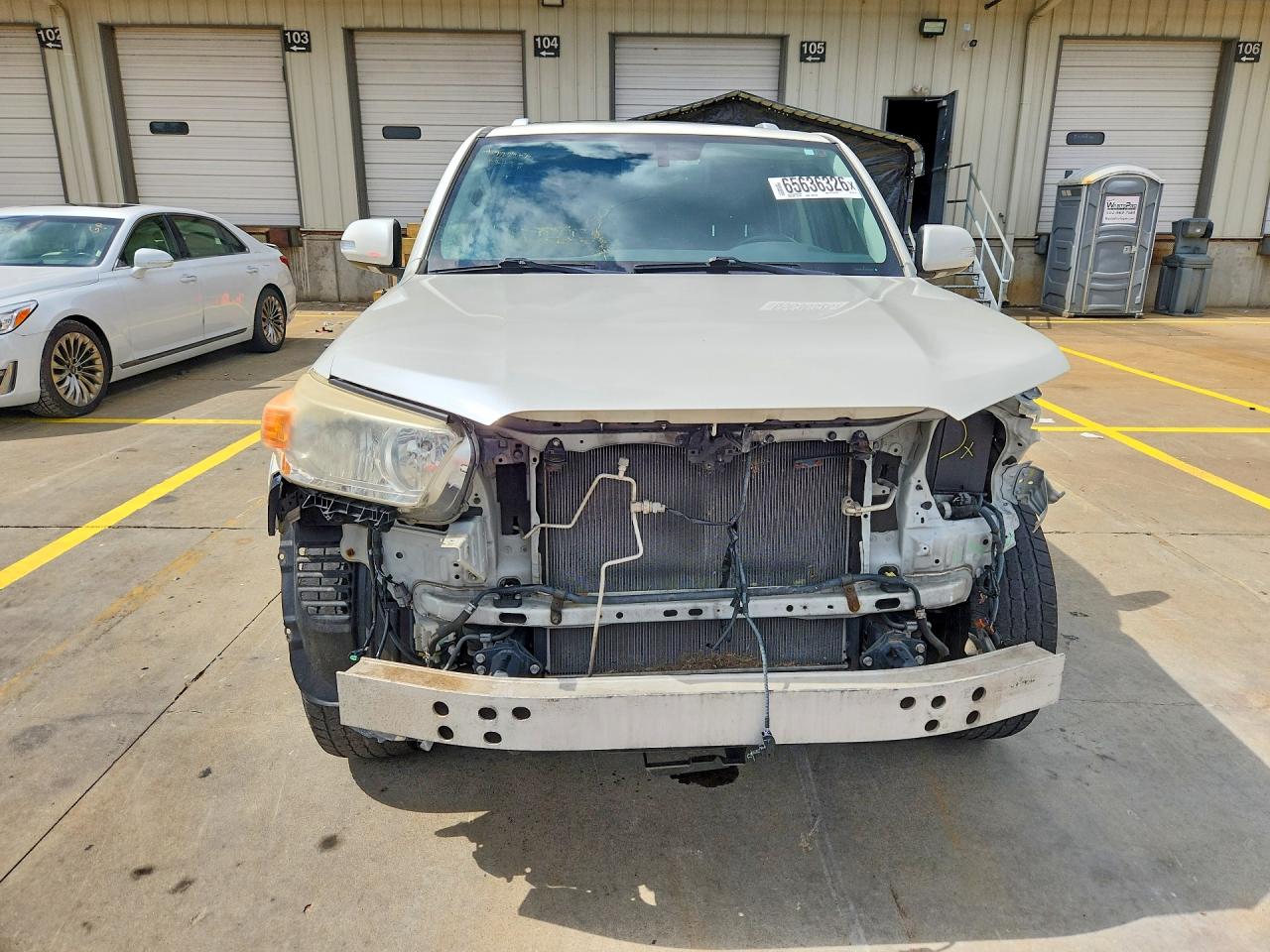 2012 Toyota 4runner Sr5 White vin: JTEBU5JR2C5092819