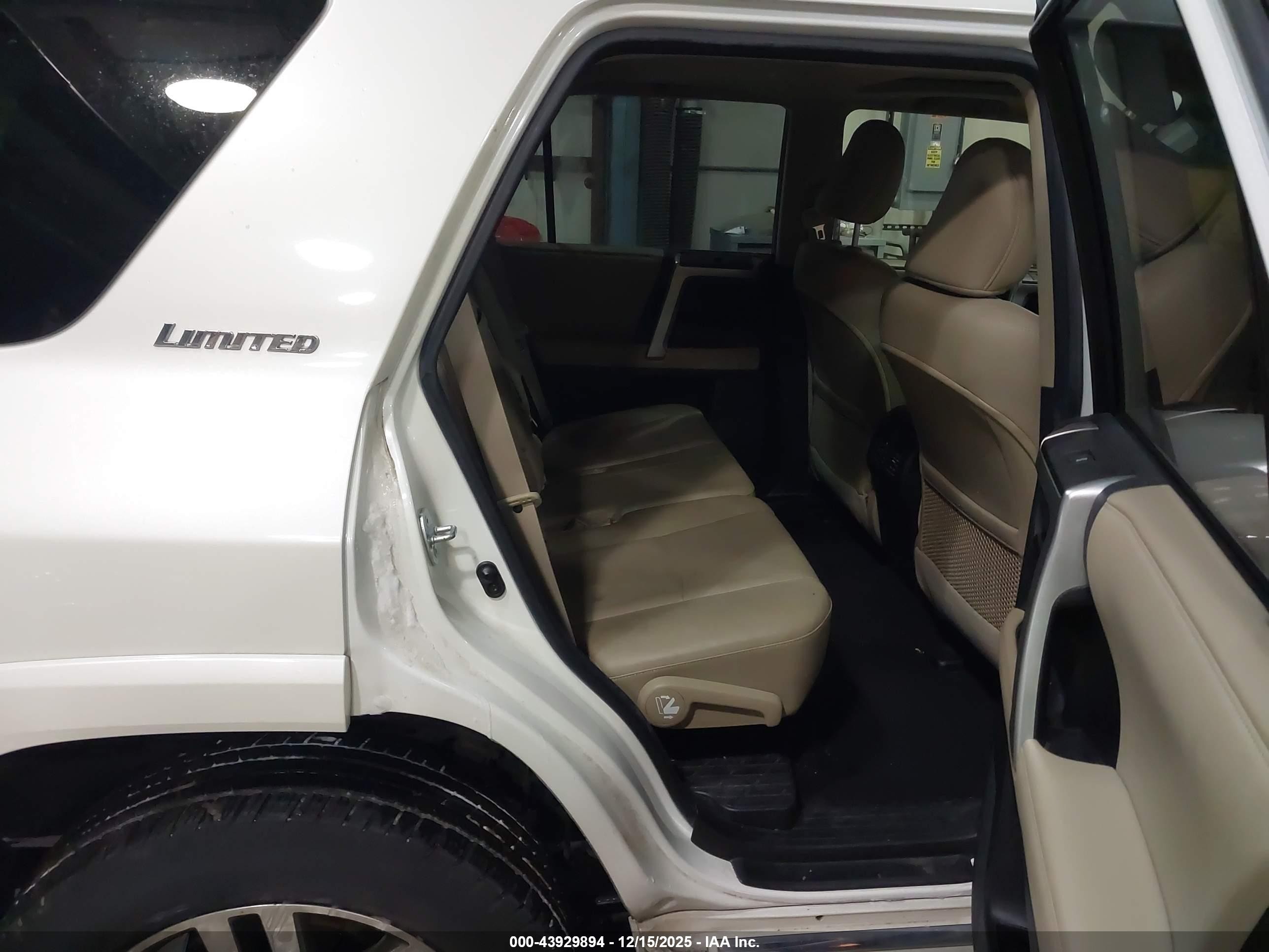 2012 Toyota 4runner Limited Белый vin: JTEBU5JR2C5109246