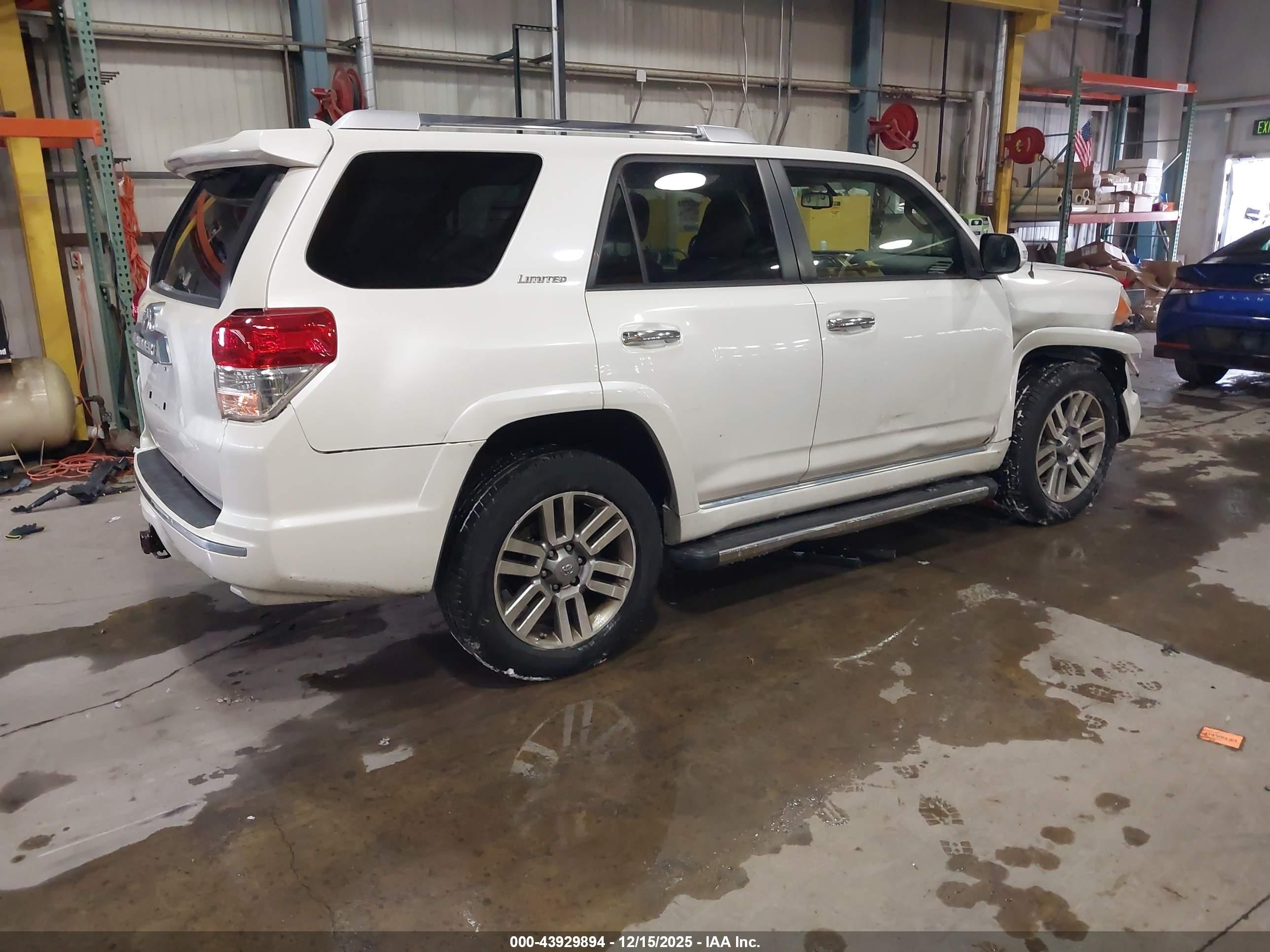 2012 Toyota 4runner Limited Белый vin: JTEBU5JR2C5109246