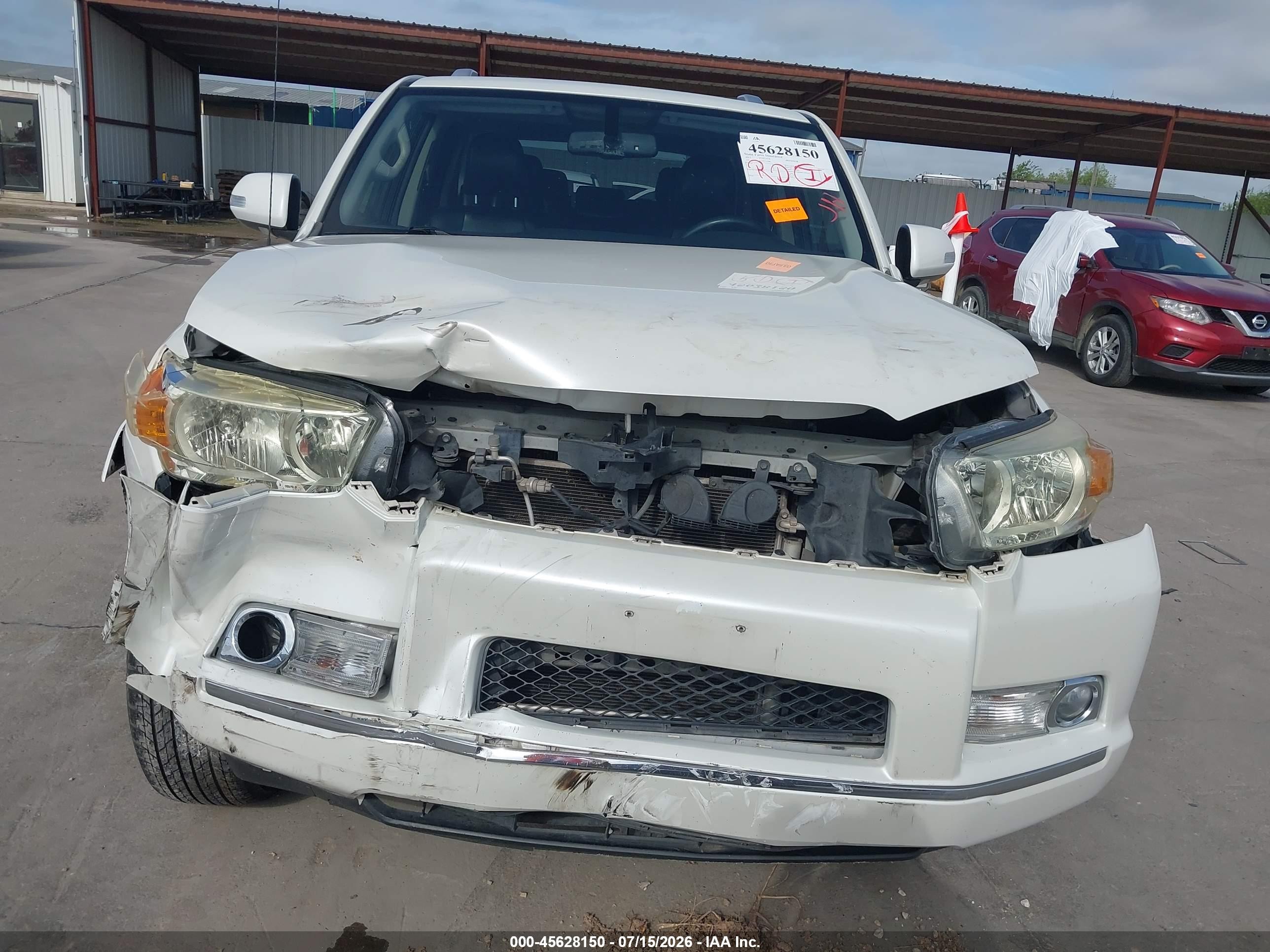 2013 Toyota 4runner Limited White vin: JTEBU5JR2D5114786