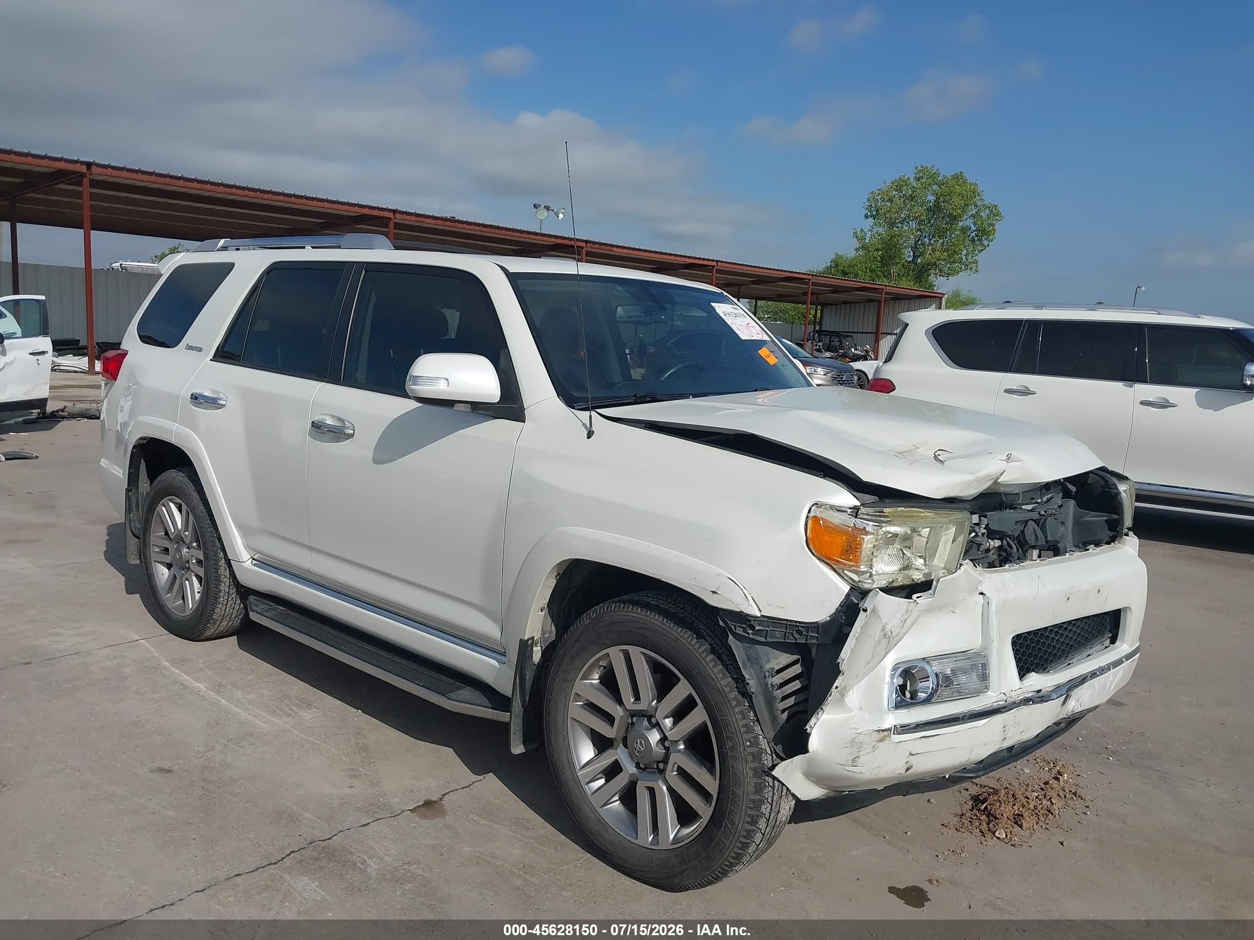 2013 Toyota 4runner Limited Белый vin: JTEBU5JR2D5114786