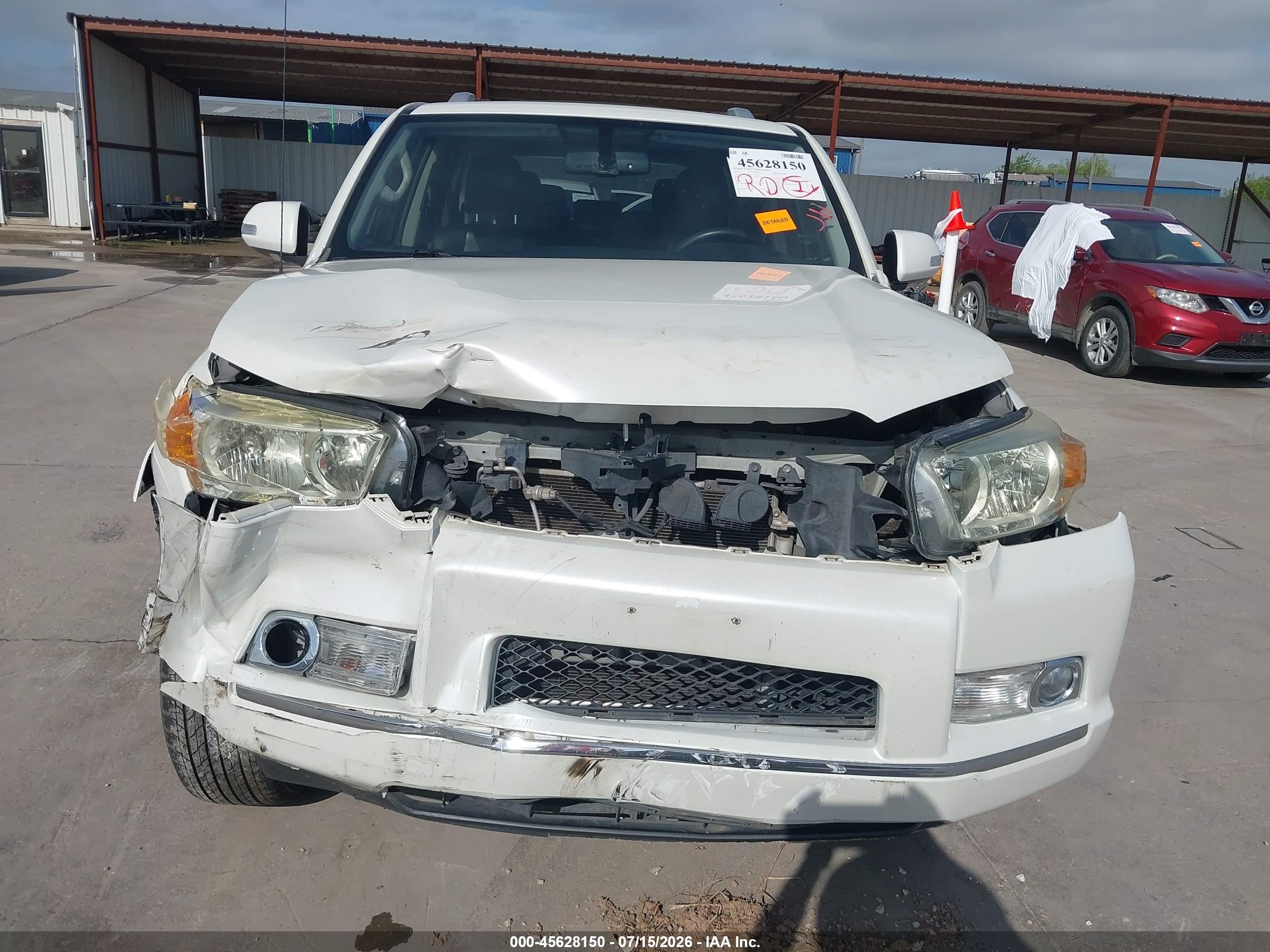 2013 Toyota 4runner Limited White vin: JTEBU5JR2D5114786