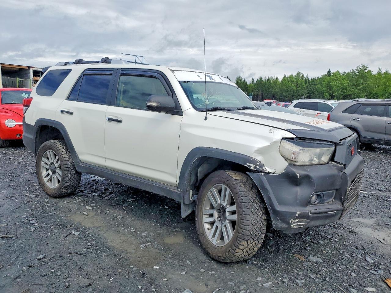 2013 Toyota 4runner Sr5 White vin: JTEBU5JR2D5120538
