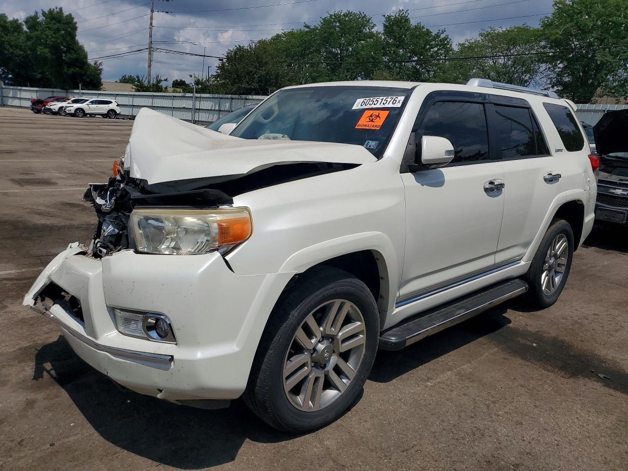 2013 Toyota 4runner Limited Белый vin: JTEBU5JR2D5126680