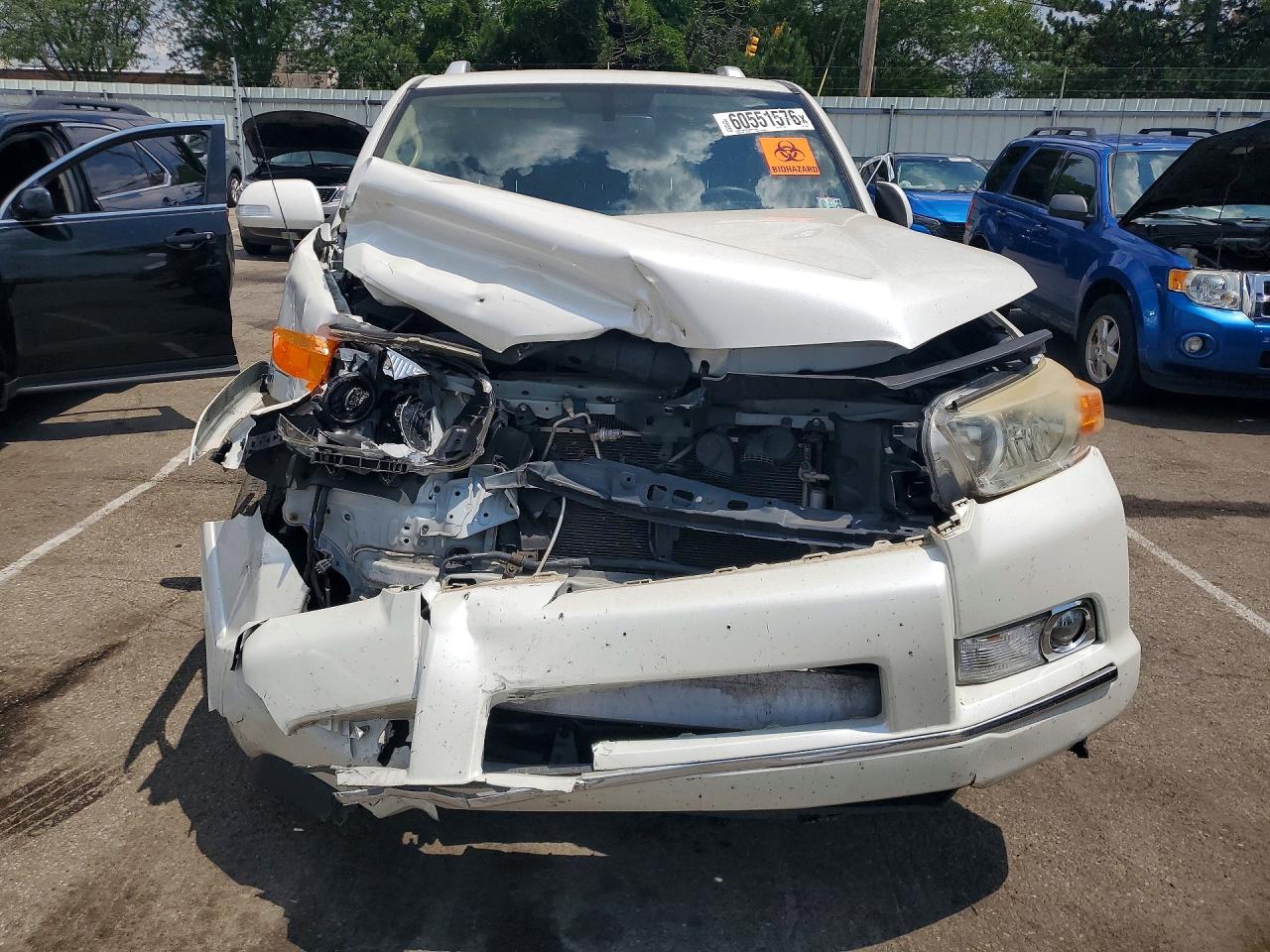 2013 Toyota 4runner Limited White vin: JTEBU5JR2D5126680
