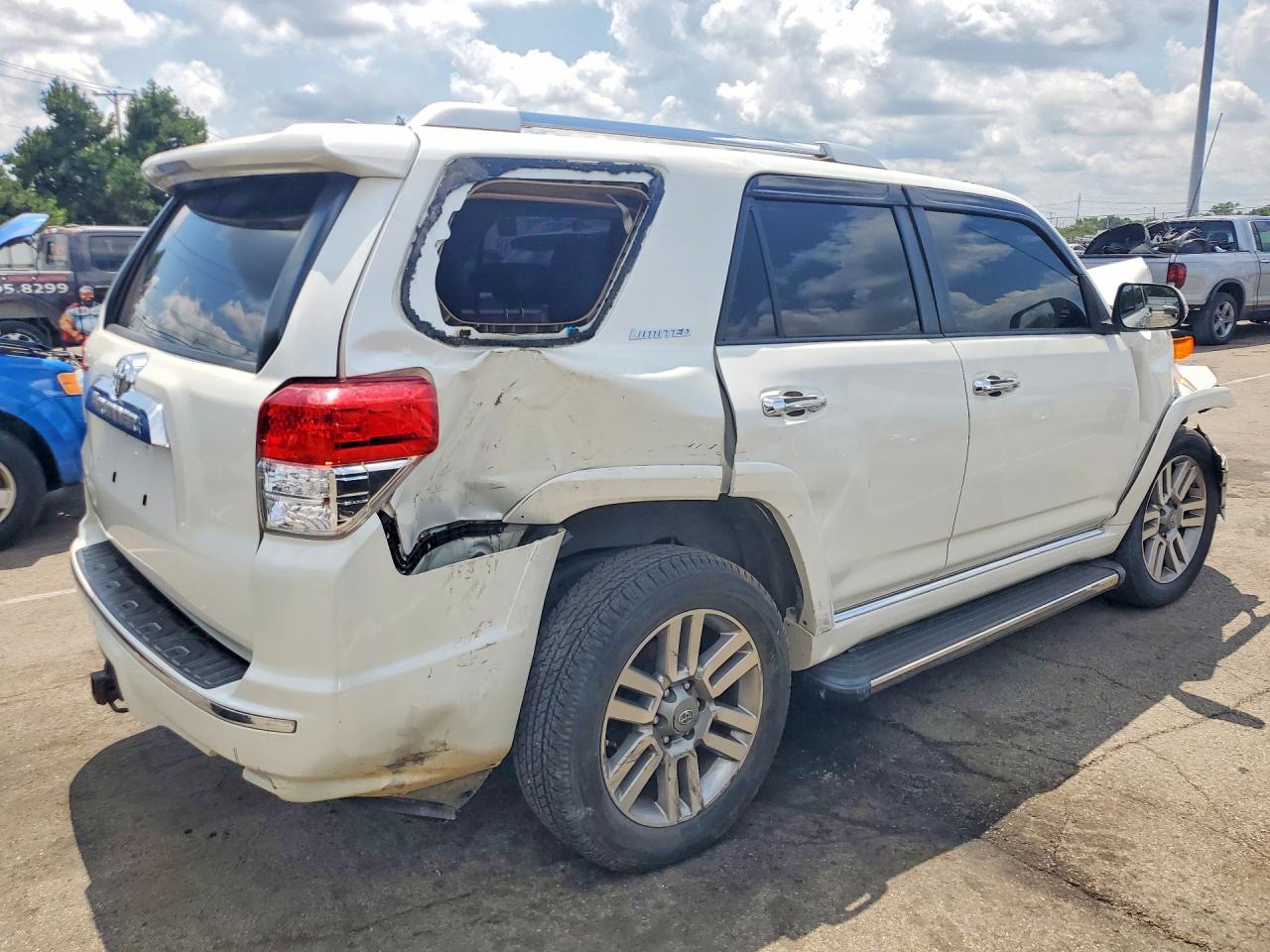 2013 Toyota 4runner Limited White vin: JTEBU5JR2D5126680