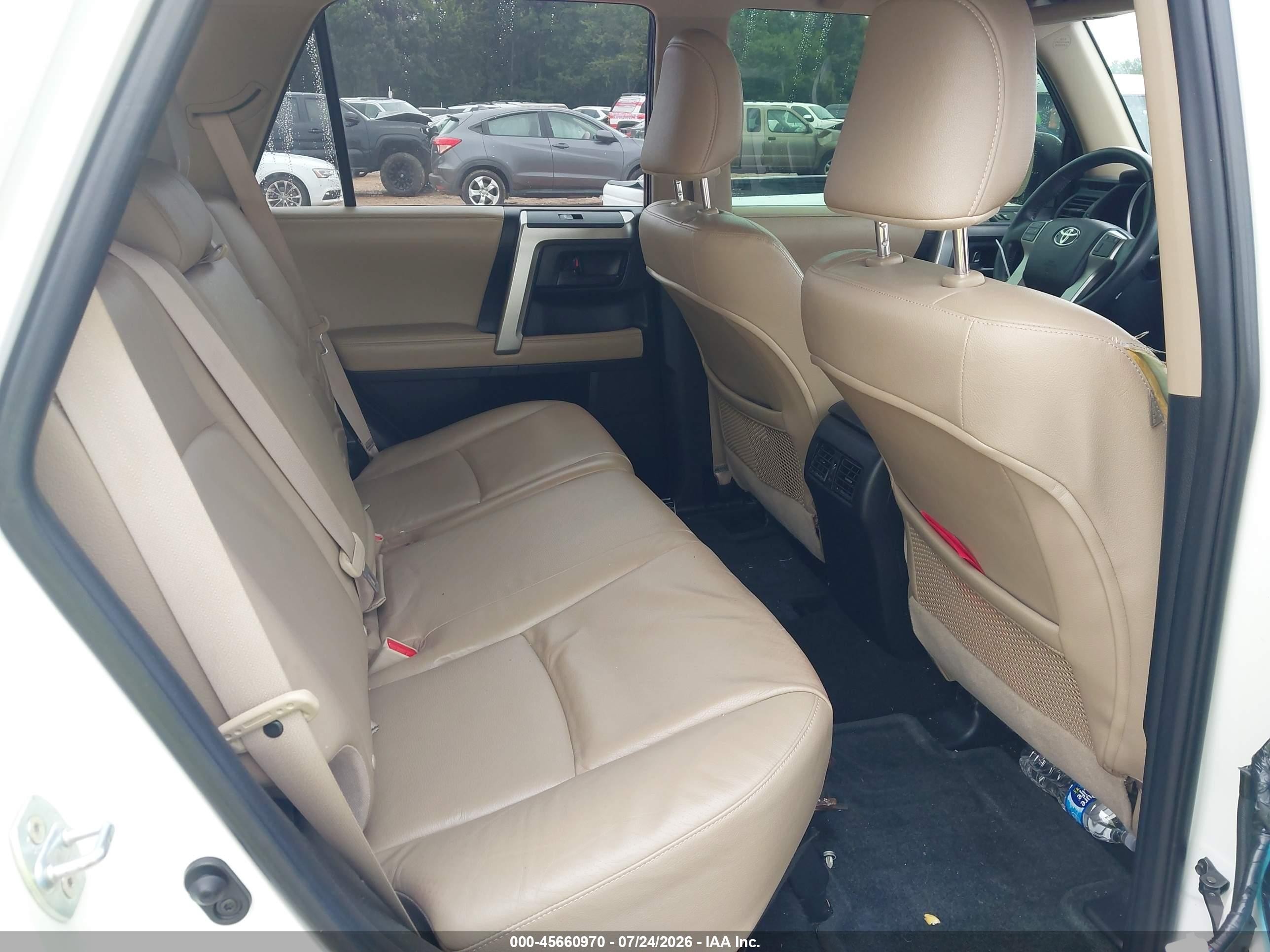 2013 Toyota 4runner Limited White vin: JTEBU5JR2D5138876