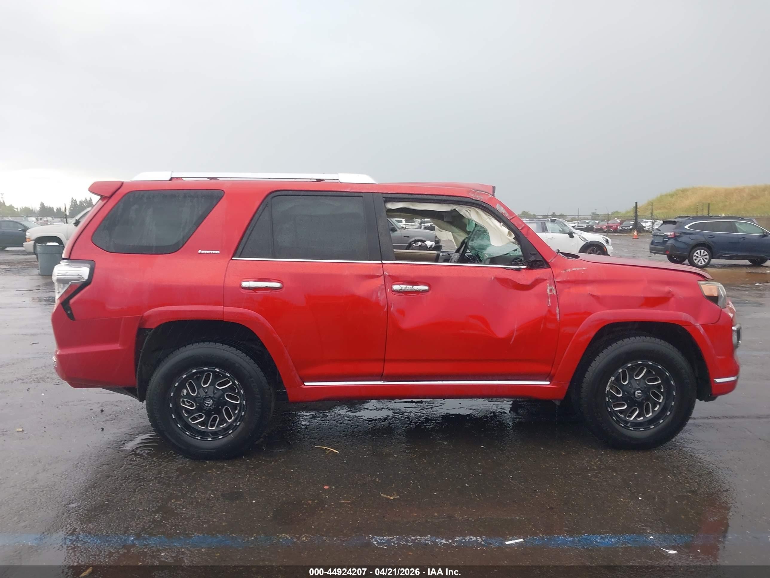 2014 Toyota 4runner Limited Red vin: JTEBU5JR2E5174262