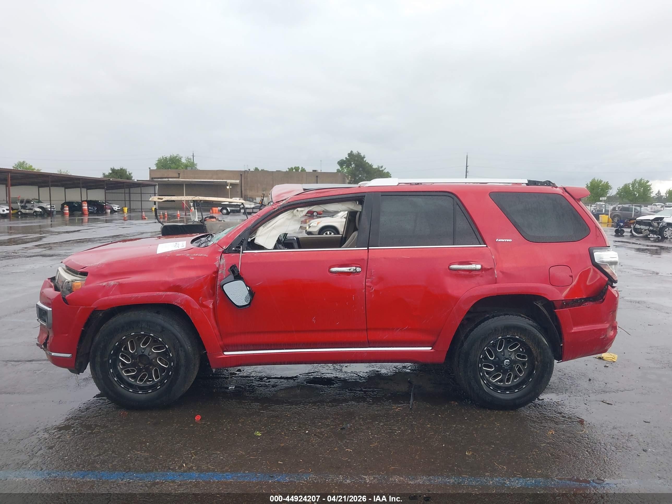 2014 Toyota 4runner Limited Red vin: JTEBU5JR2E5174262