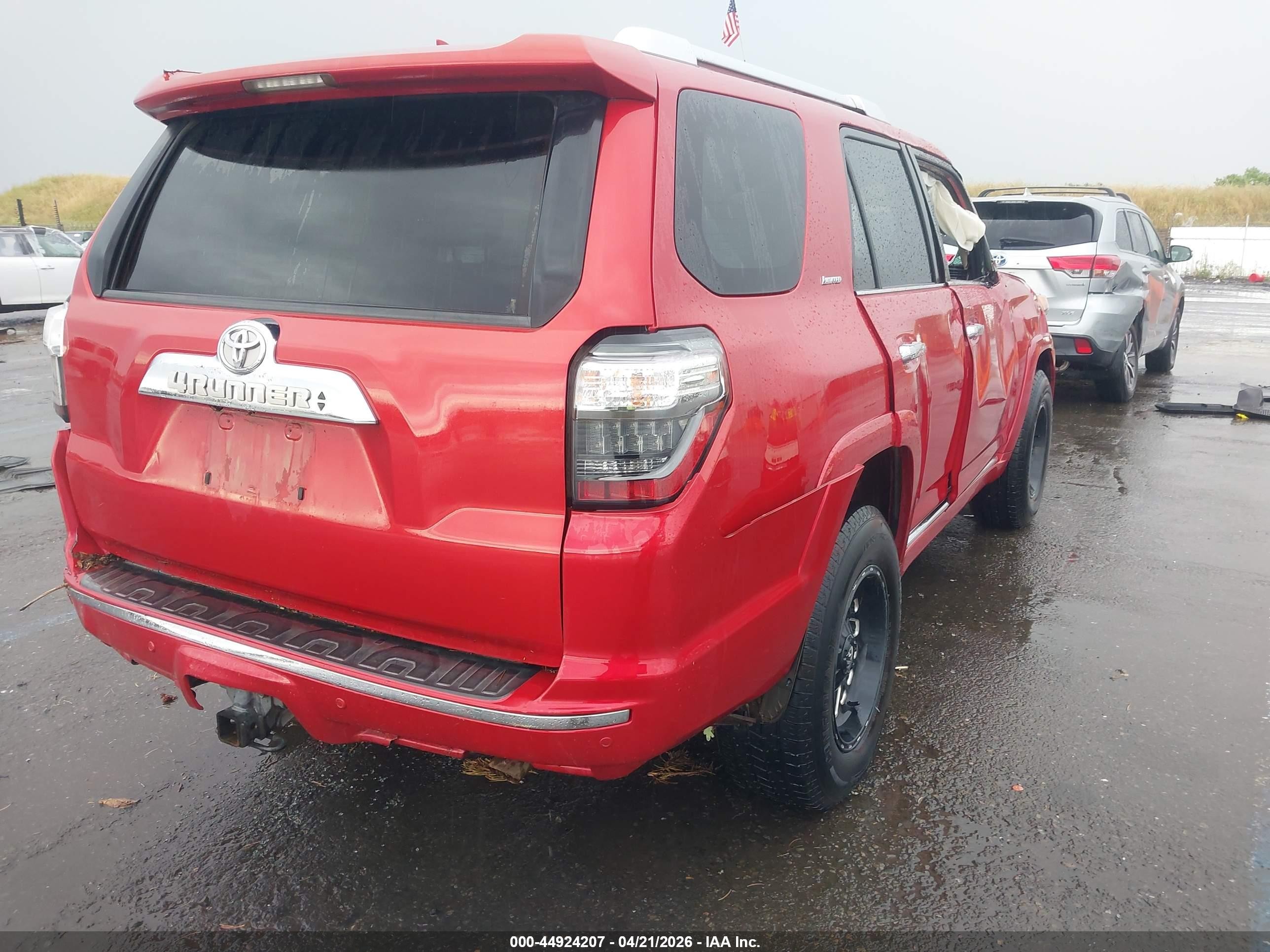 2014 Toyota 4runner Limited Red vin: JTEBU5JR2E5174262