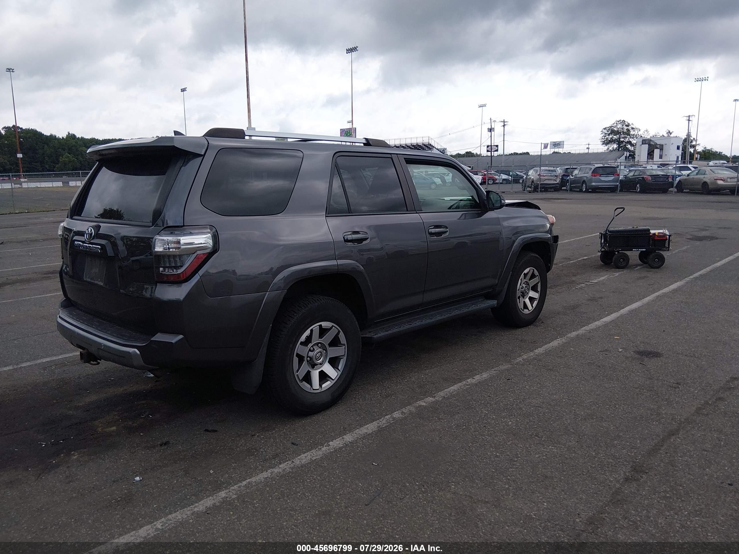 2014 Toyota 4runner Trail Premium Серый vin: JTEBU5JR2E5176402