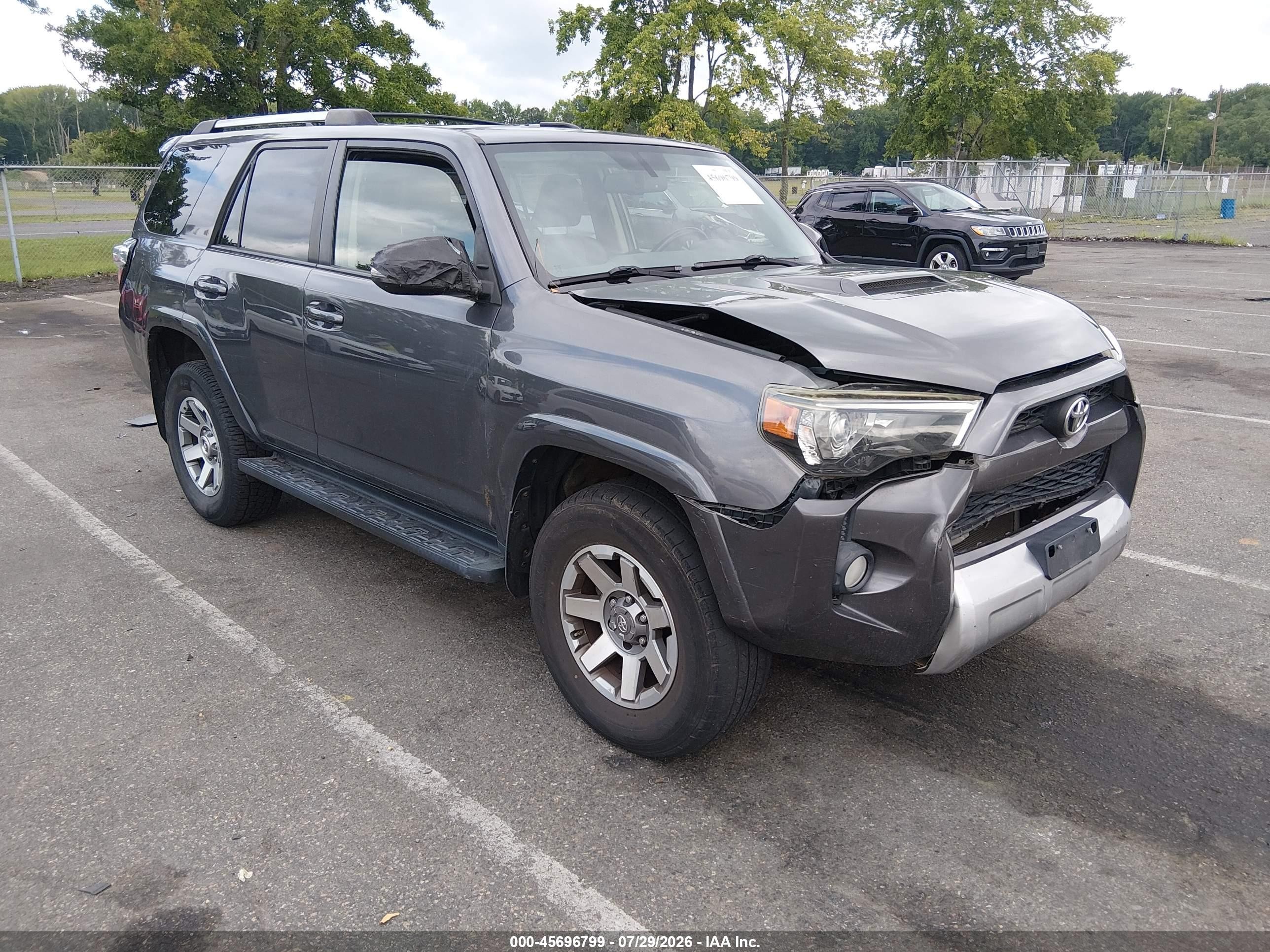 2014 Toyota 4runner Trail Premium Серый vin: JTEBU5JR2E5176402