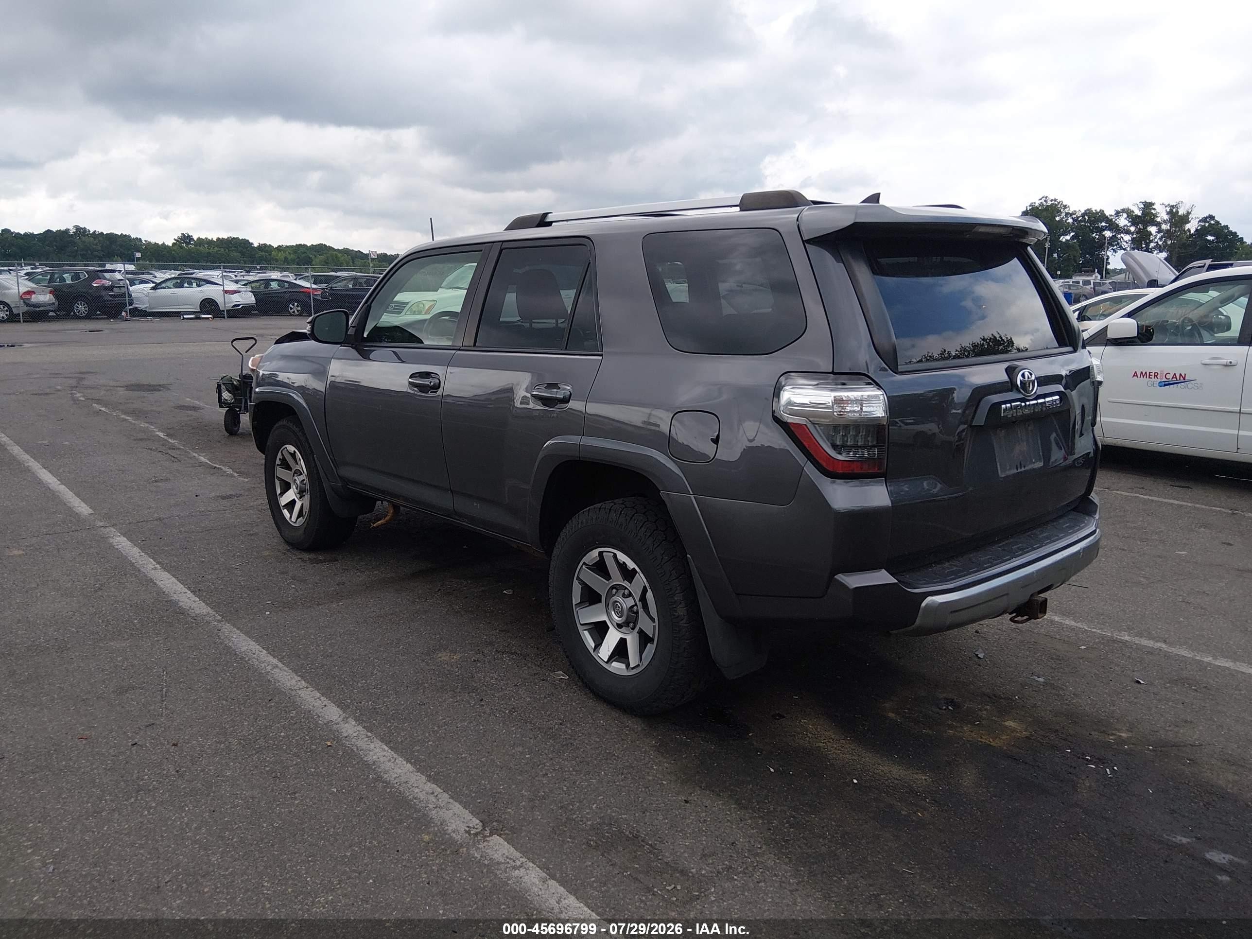2014 Toyota 4runner Trail Premium Серый vin: JTEBU5JR2E5176402
