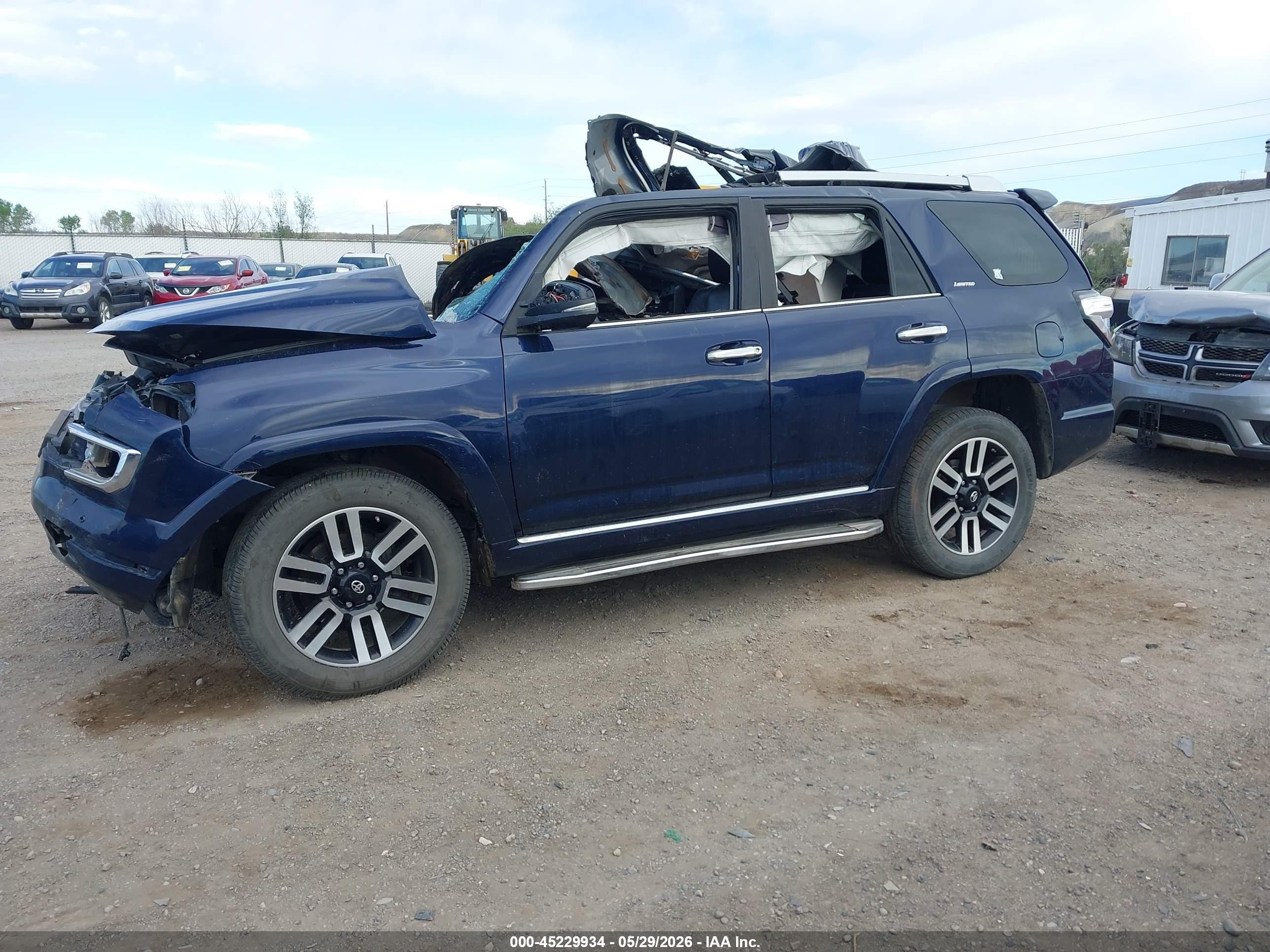 2014 Toyota 4runner Limited Синий vin: JTEBU5JR2E5178747