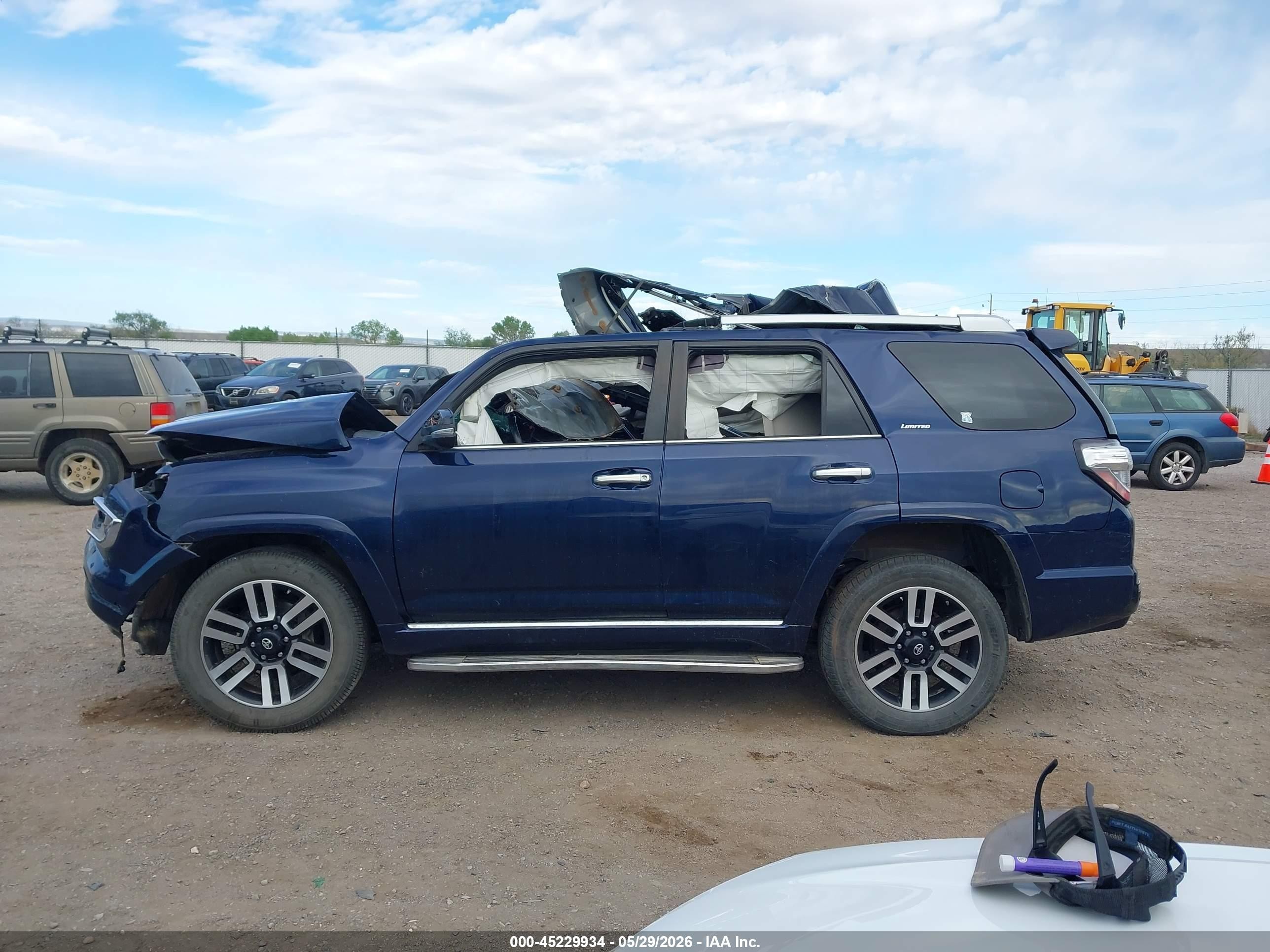 2014 Toyota 4runner Limited Синий vin: JTEBU5JR2E5178747