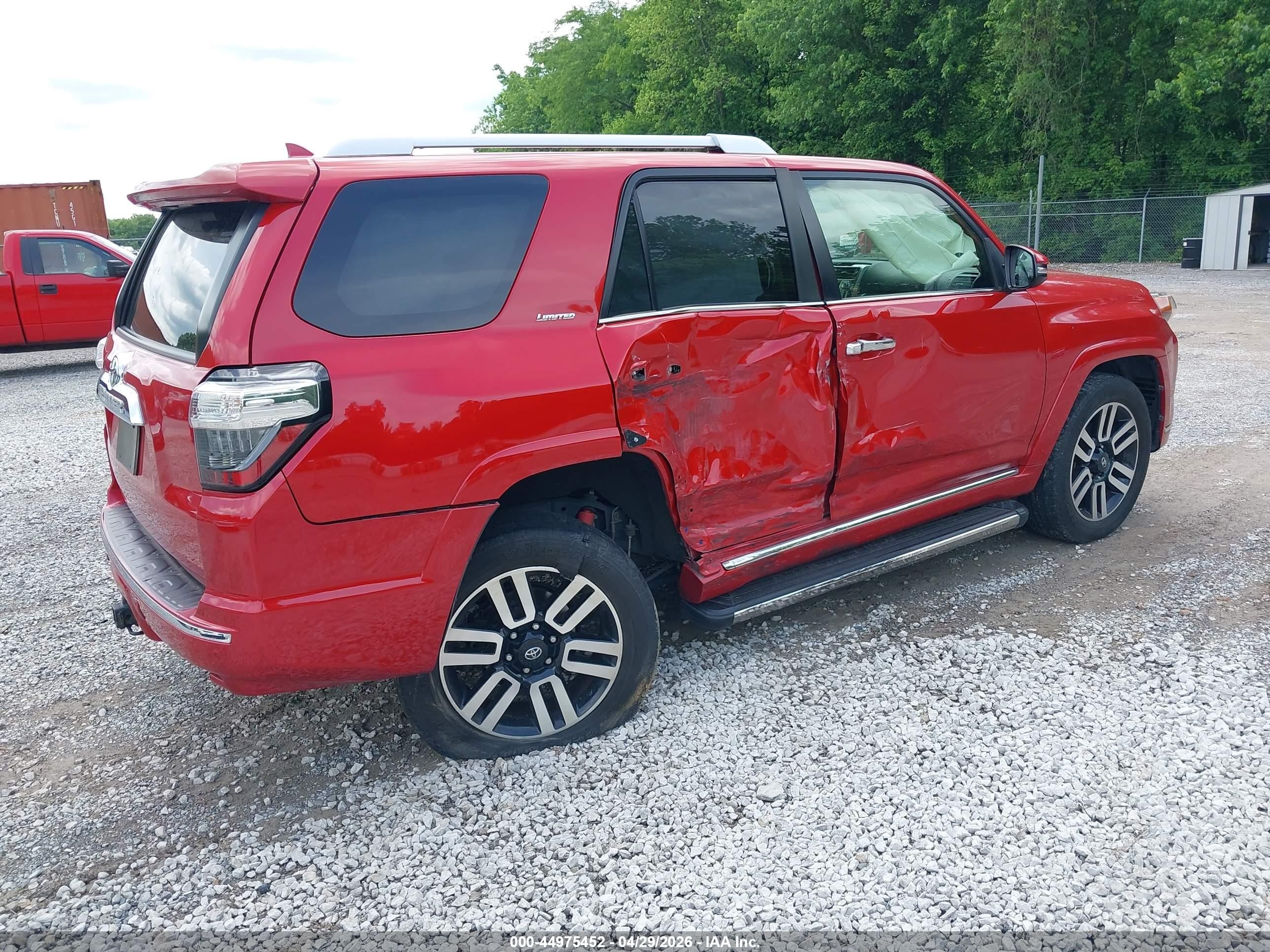 2014 Toyota 4runner Limited Красный vin: JTEBU5JR2E5202982