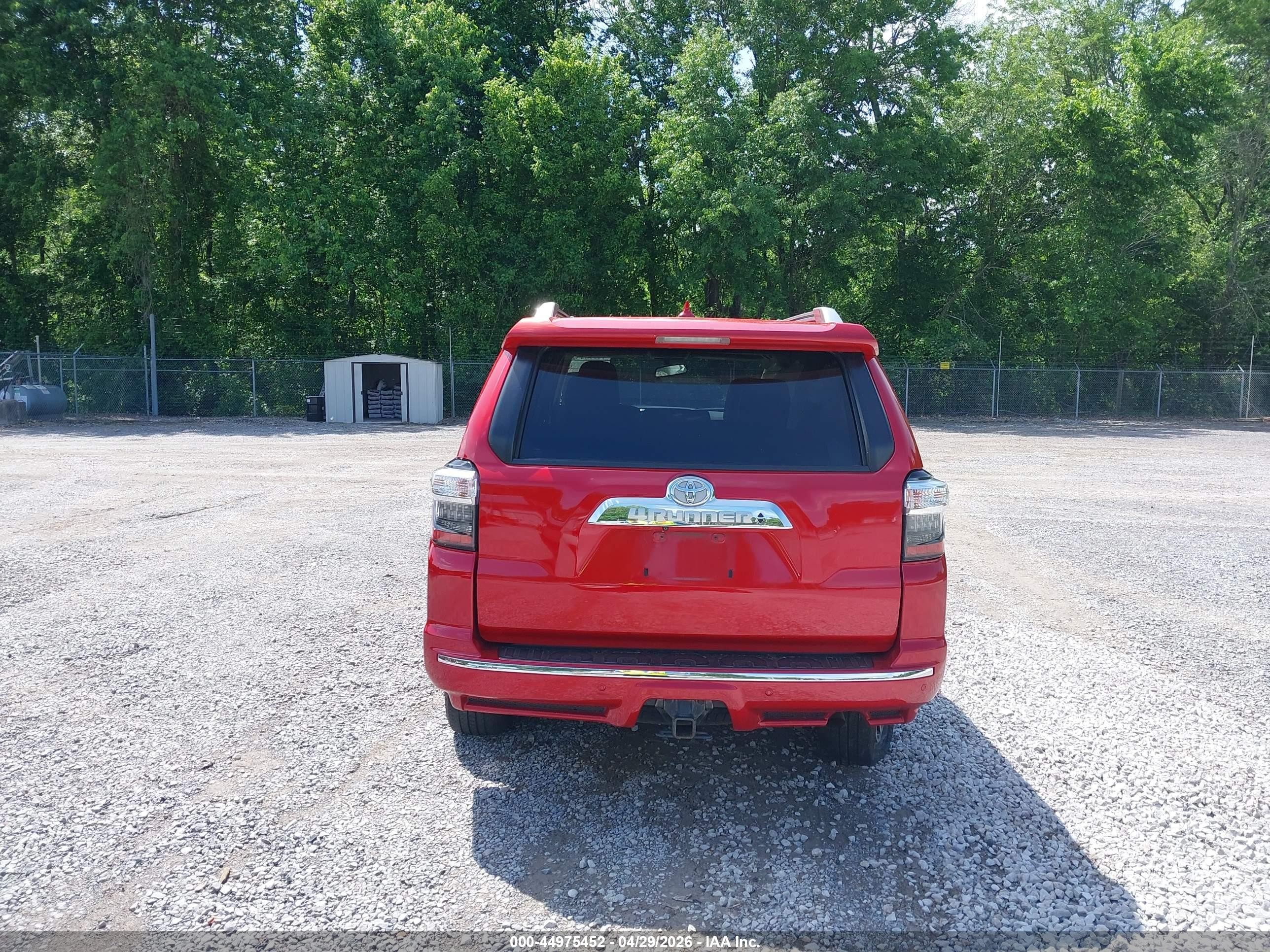 2014 Toyota 4runner Limited Красный vin: JTEBU5JR2E5202982