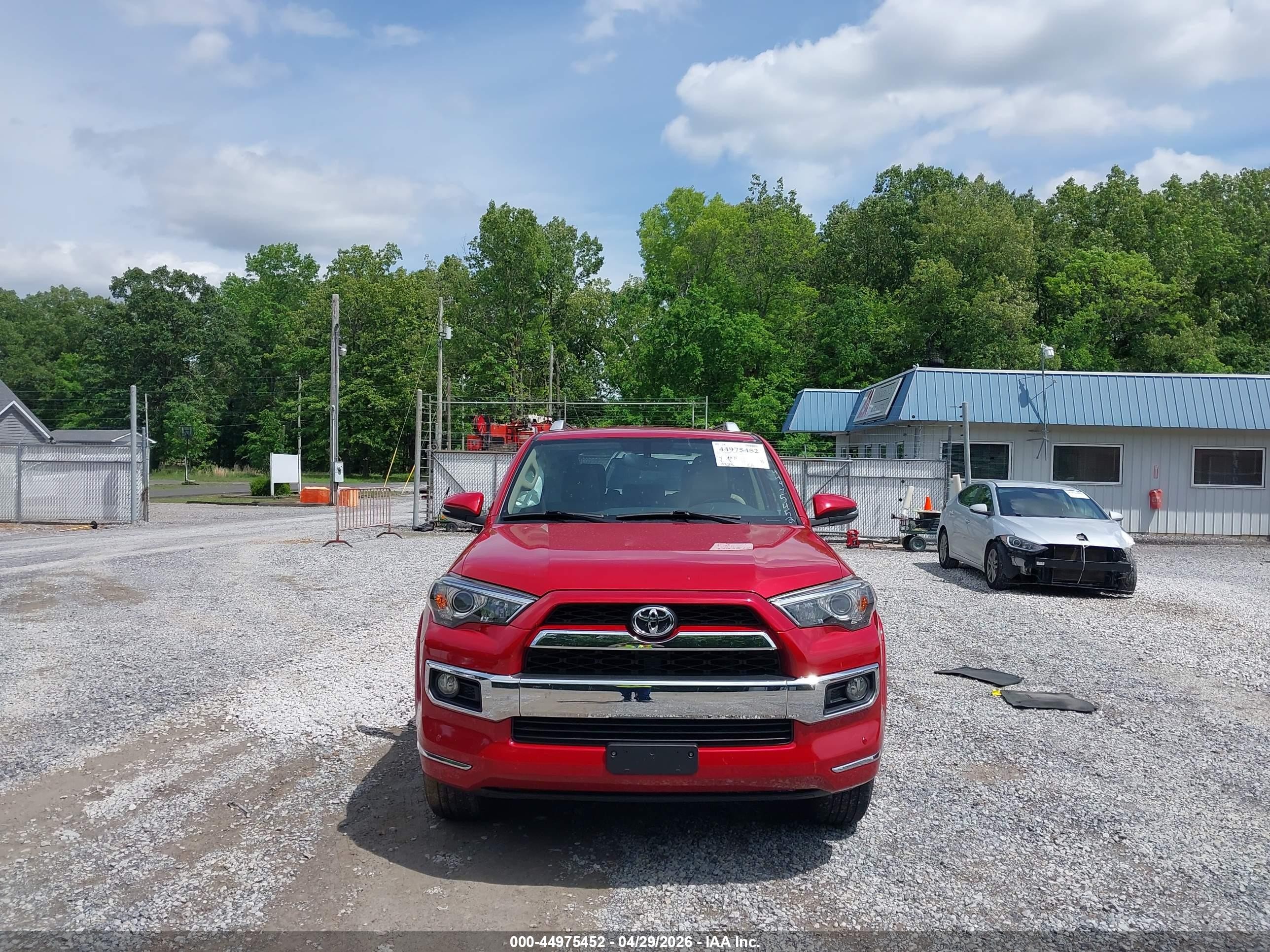 2014 Toyota 4runner Limited Красный vin: JTEBU5JR2E5202982