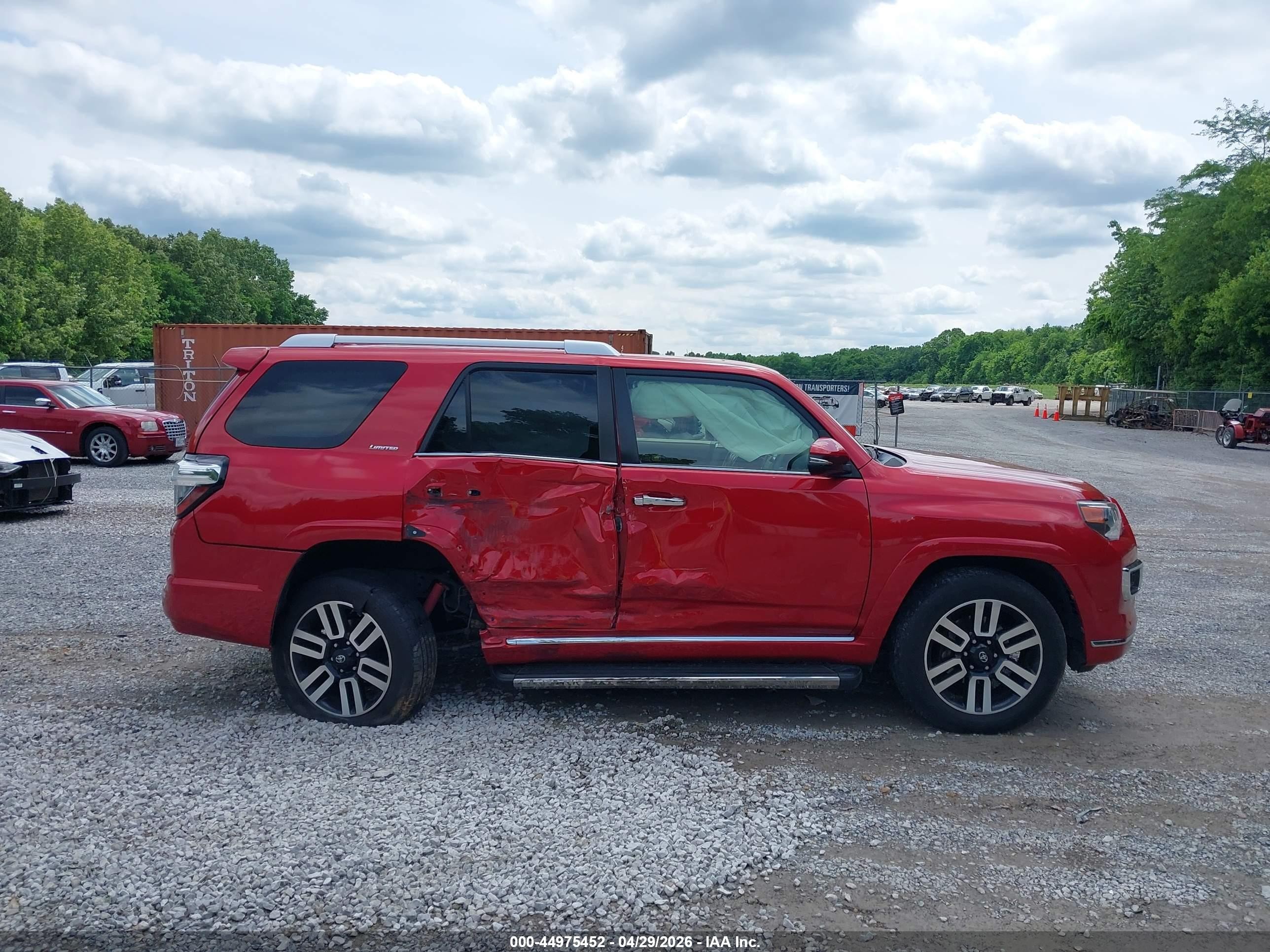 2014 Toyota 4runner Limited Красный vin: JTEBU5JR2E5202982