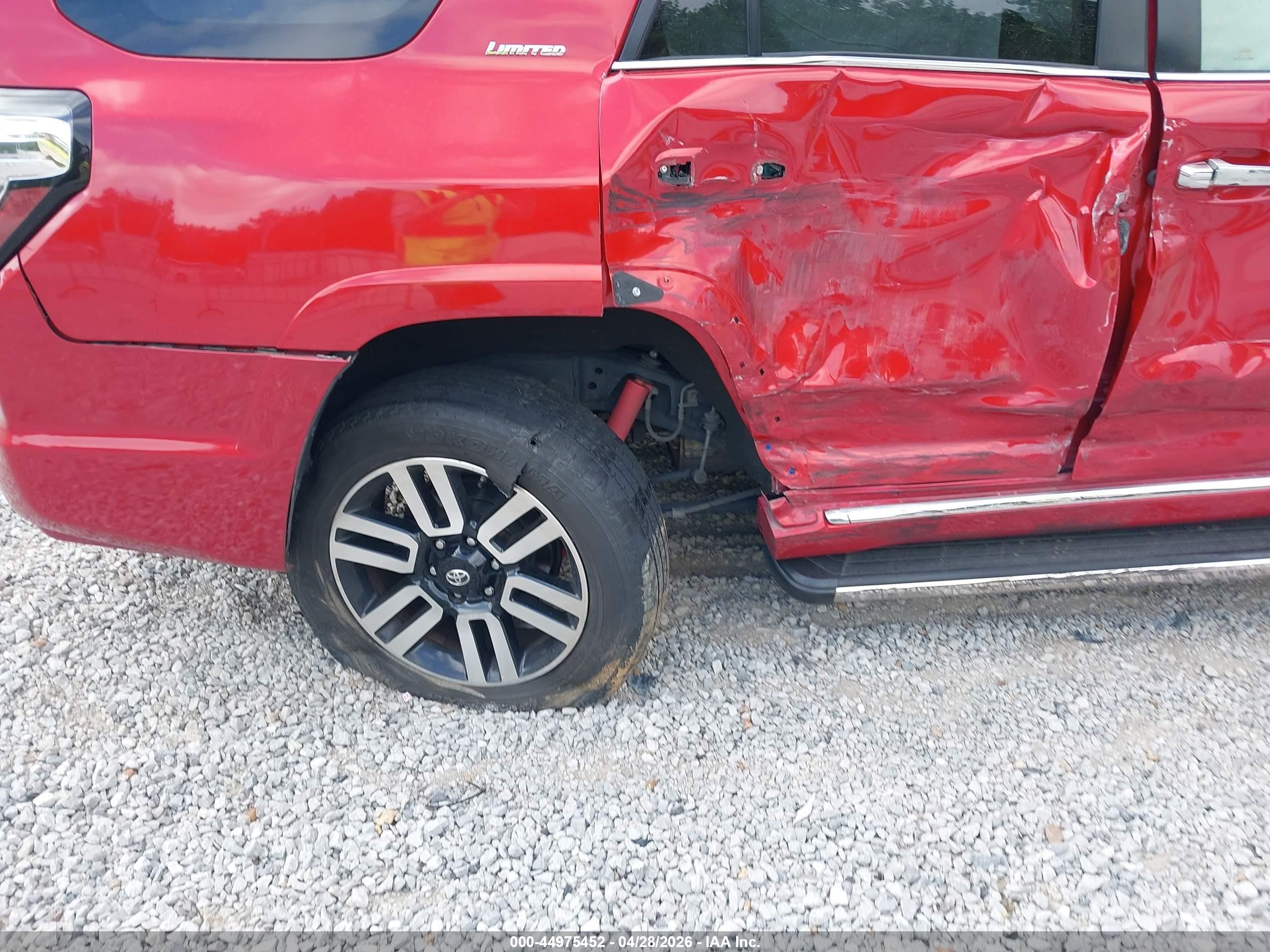 2014 Toyota 4runner Limited Красный vin: JTEBU5JR2E5202982
