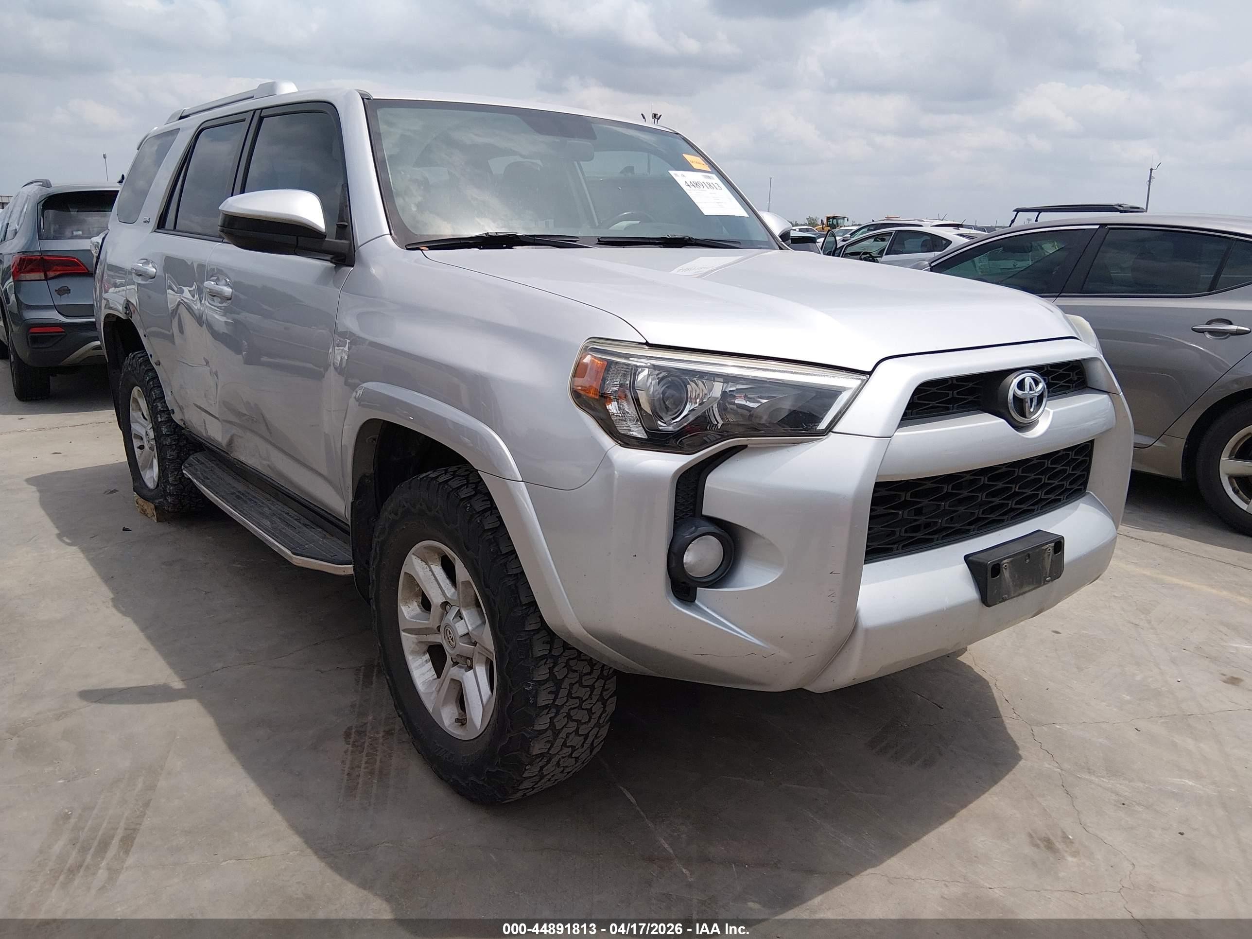 2015 Toyota 4runner Sr5 Silver vin: JTEBU5JR2F5265274