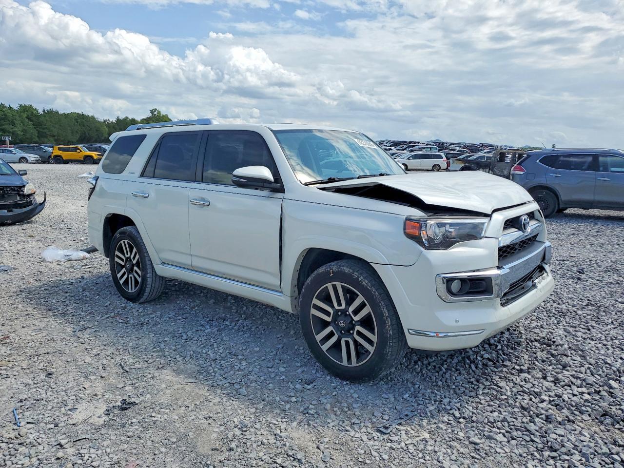 2015 Toyota 4runner Limited White vin: JTEBU5JR2F5271446