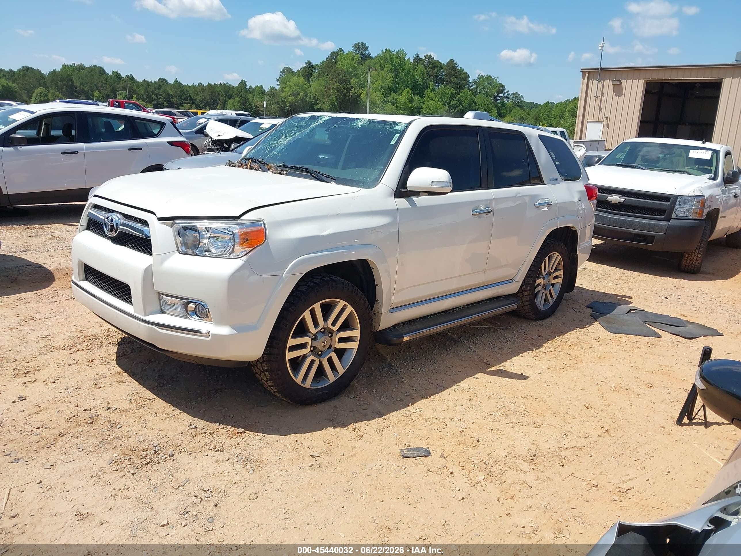 2011 Toyota 4runner Limited V6 White vin: JTEBU5JR3B5038587
