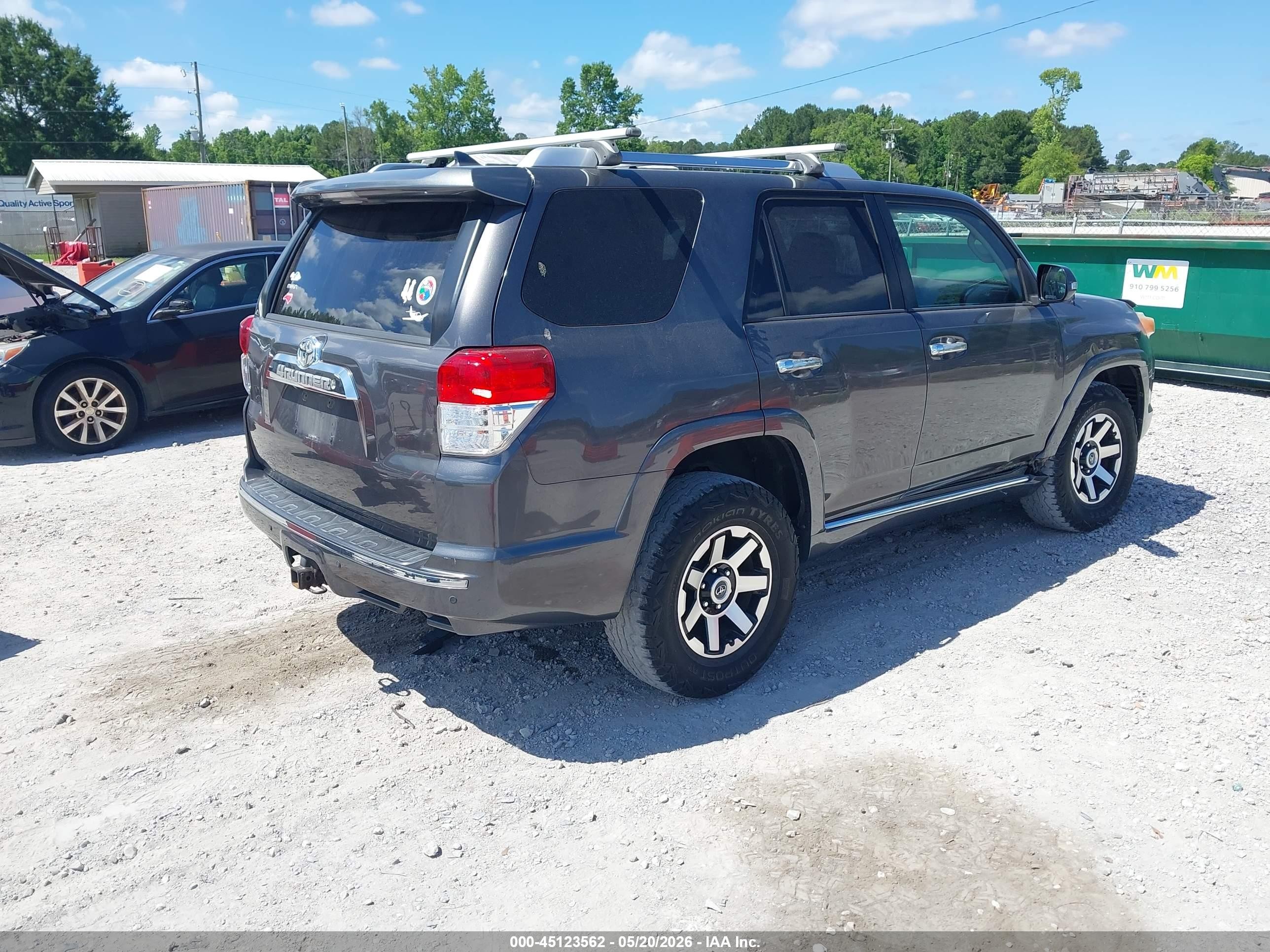 2011 Toyota 4runner Sr5 V6 Gray vin: JTEBU5JR3B5039383