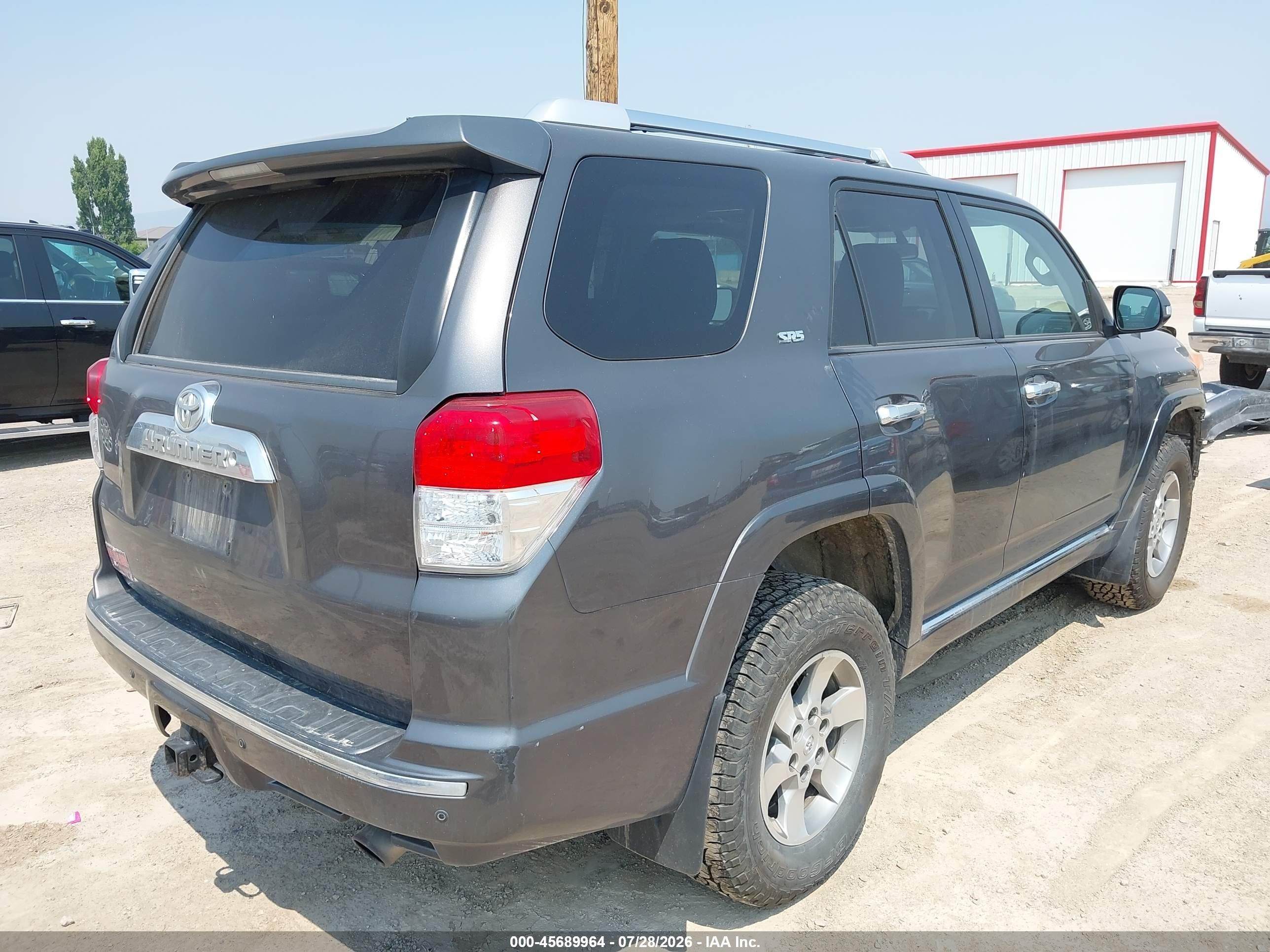 2011 Toyota 4runner Sr5 V6 Gray vin: JTEBU5JR3B5057642
