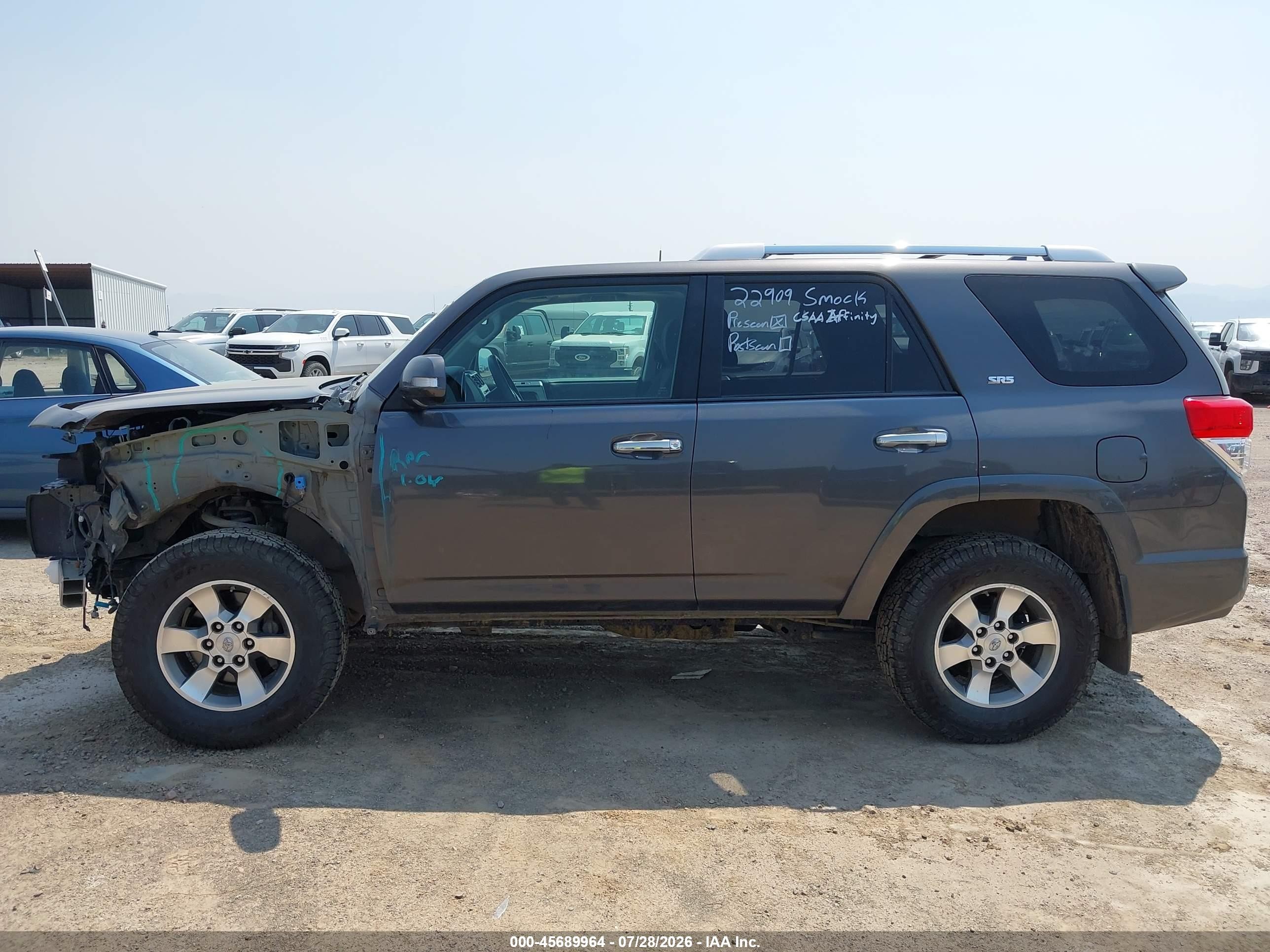2011 Toyota 4runner Sr5 V6 Gray vin: JTEBU5JR3B5057642
