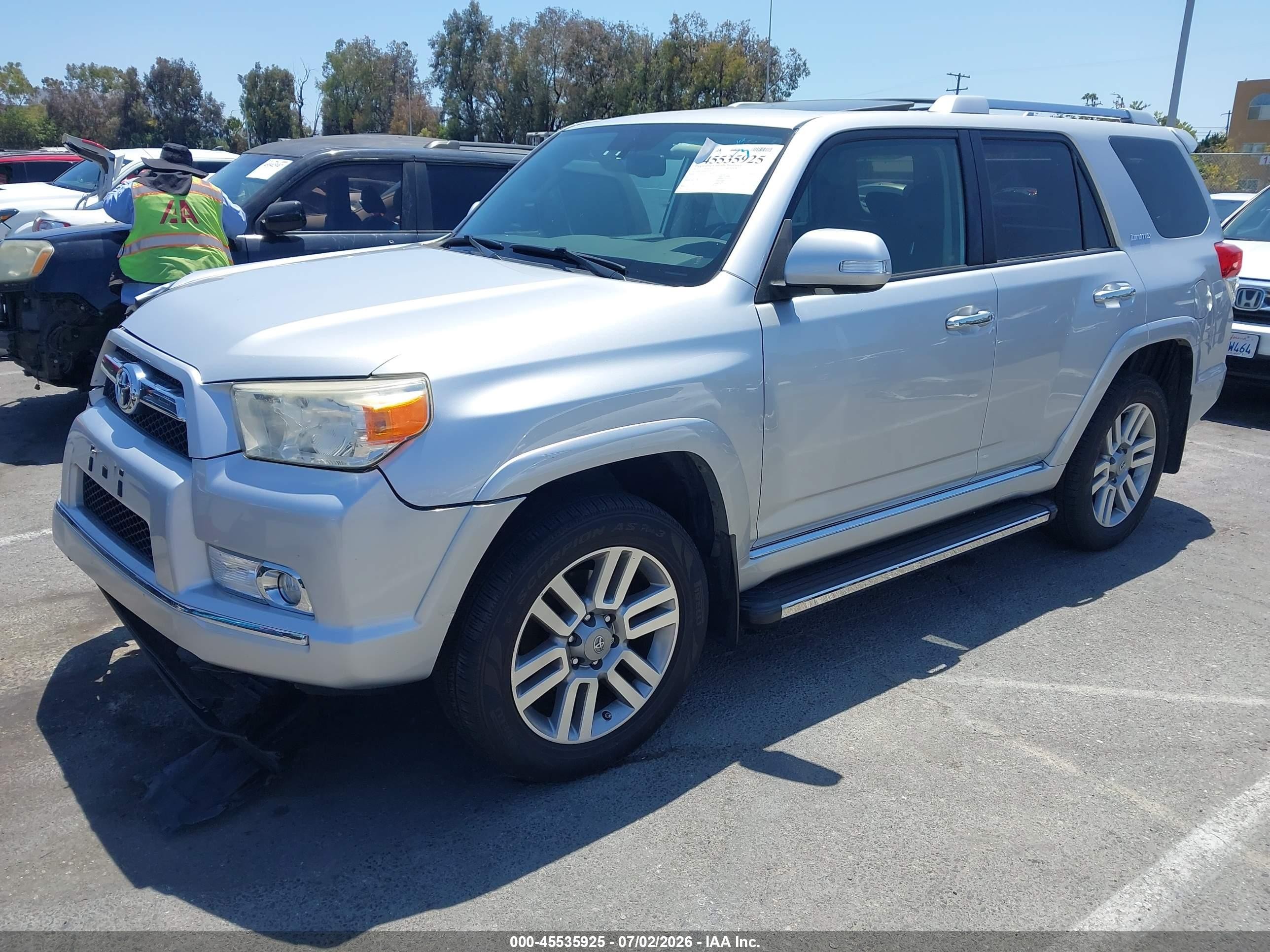 2011 Toyota 4runner Limited V6 Silver vin: JTEBU5JR3B5076918