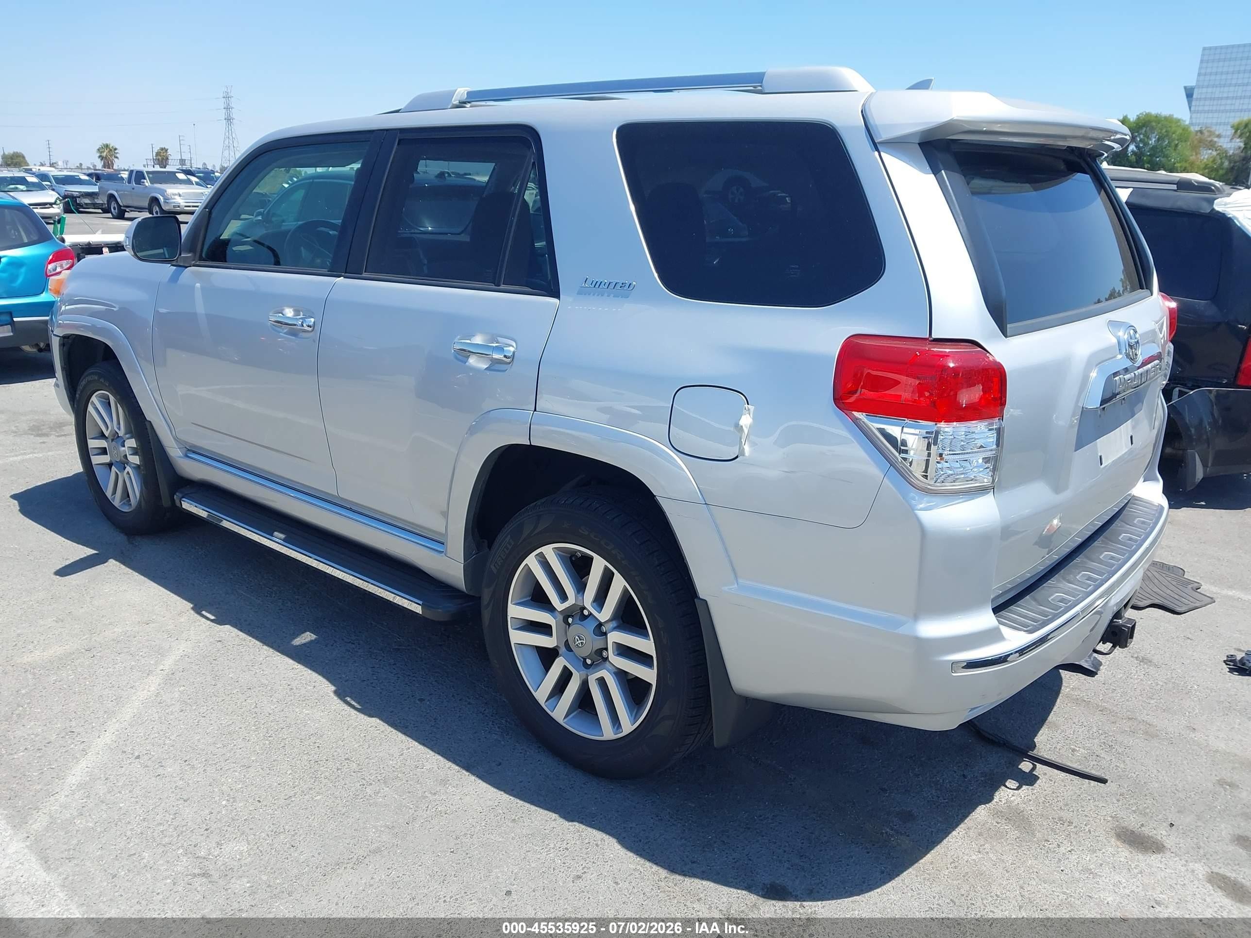 2011 Toyota 4runner Limited V6 Silver vin: JTEBU5JR3B5076918
