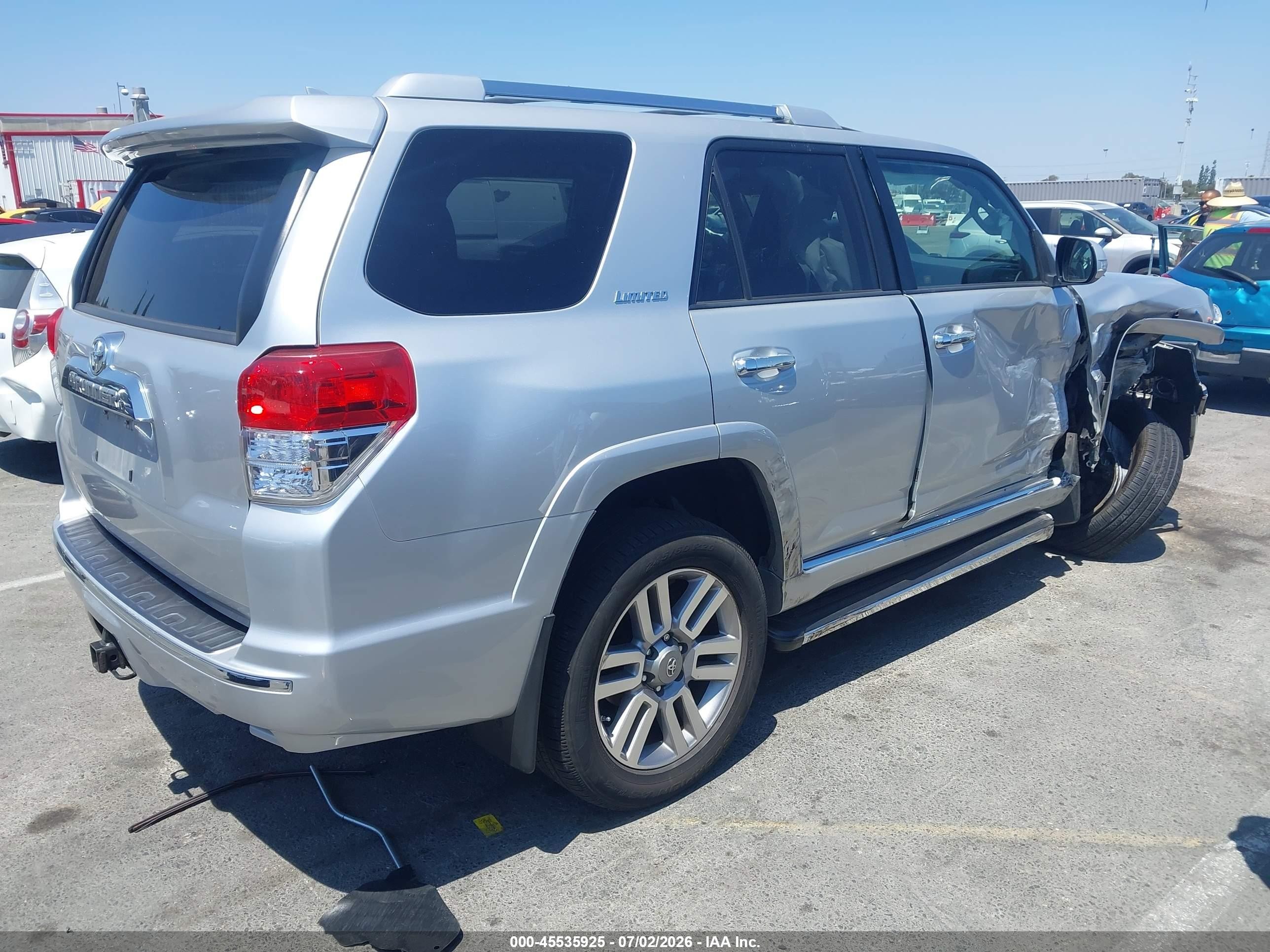 2011 Toyota 4runner Limited V6 Silver vin: JTEBU5JR3B5076918