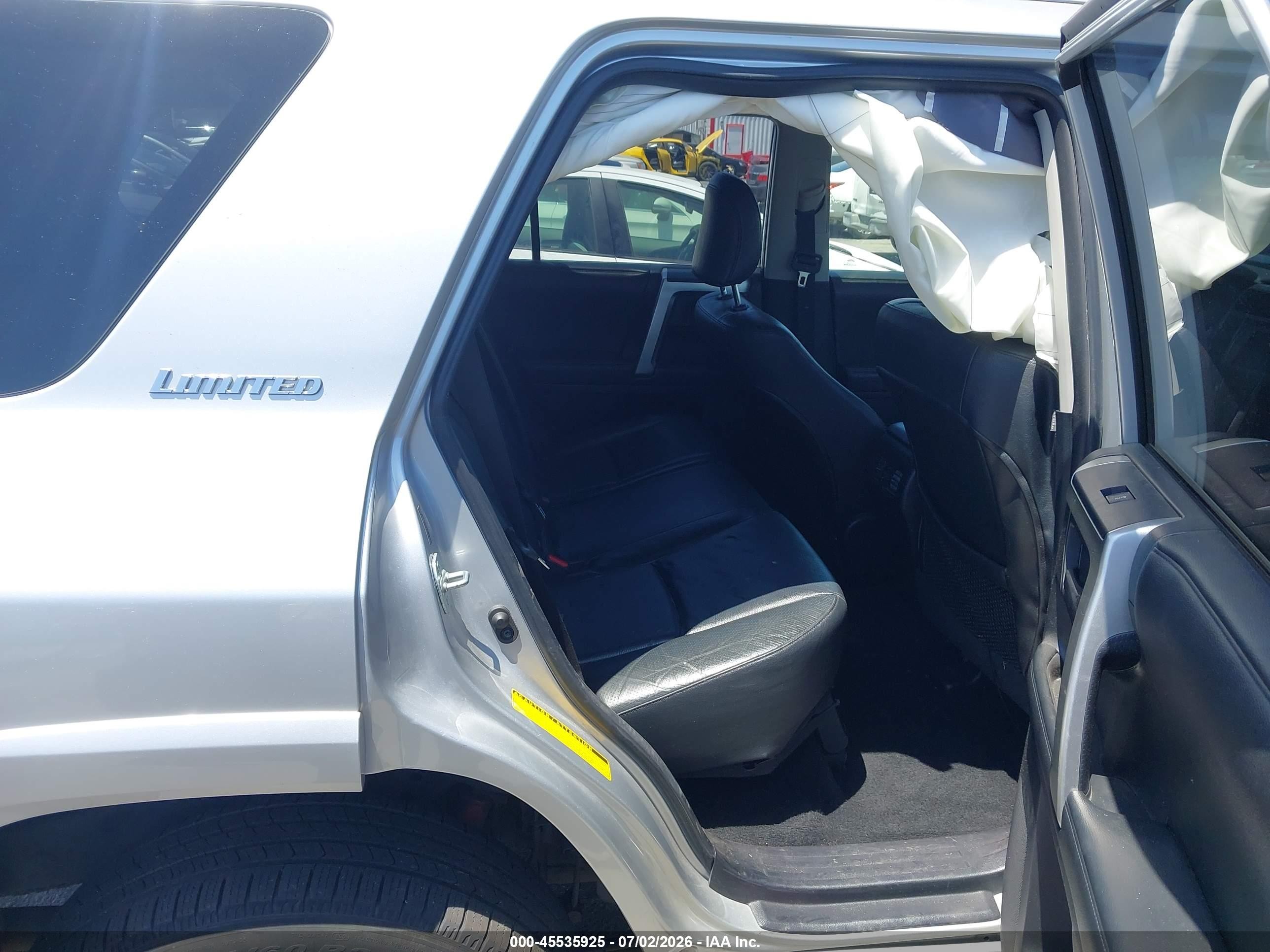 2011 Toyota 4runner Limited V6 Silver vin: JTEBU5JR3B5076918