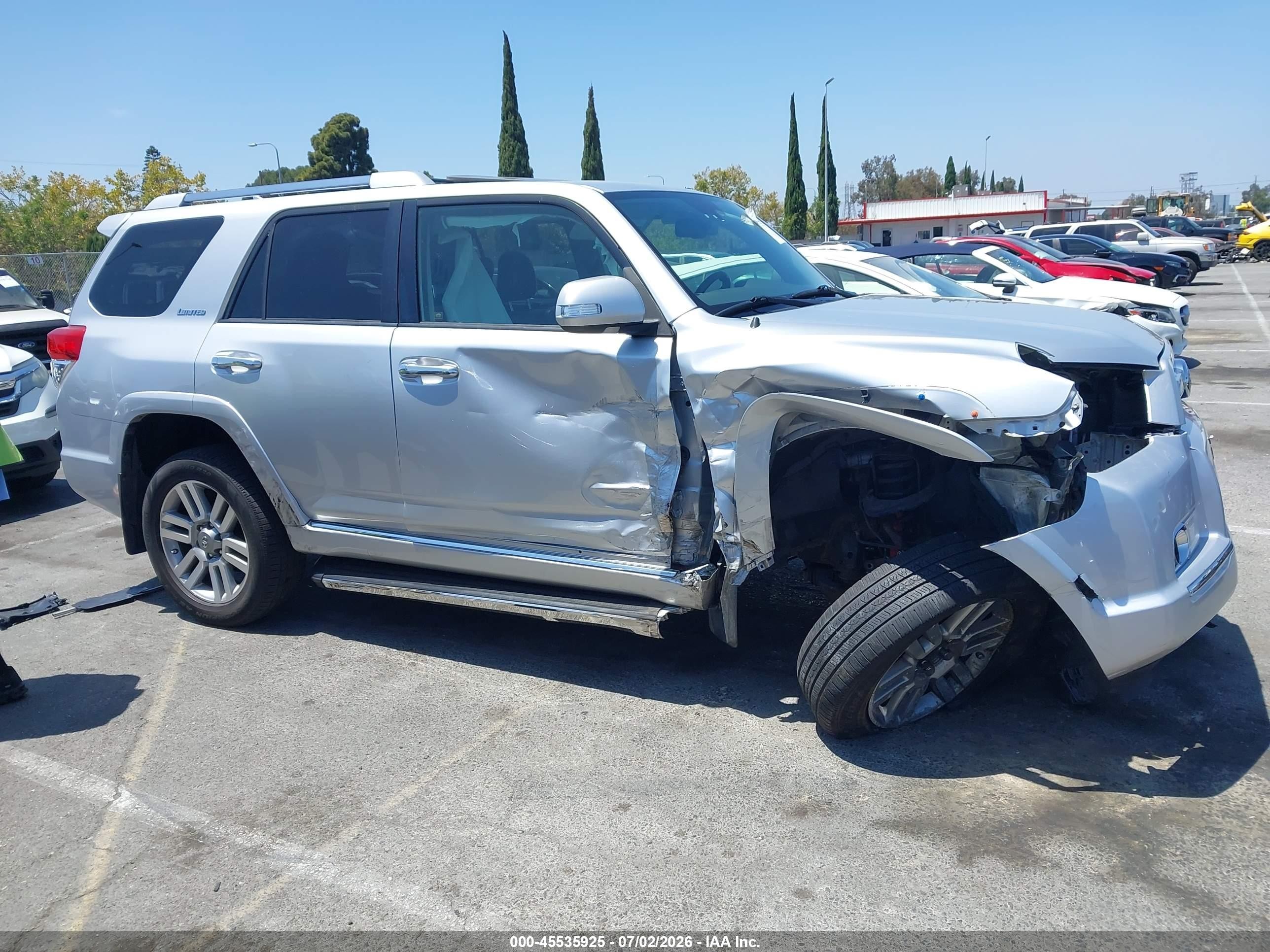 2011 Toyota 4runner Limited V6 Silver vin: JTEBU5JR3B5076918
