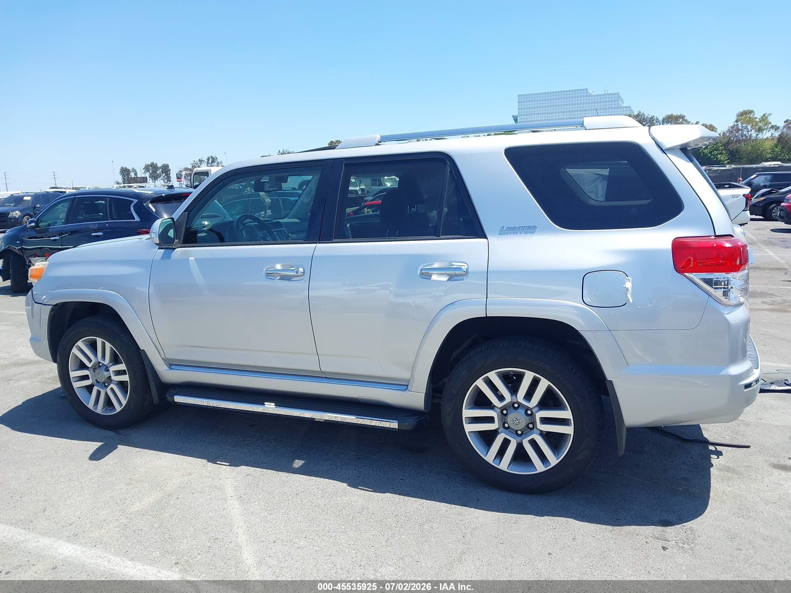 2011 Toyota 4runner Limited V6 Silver vin: JTEBU5JR3B5076918