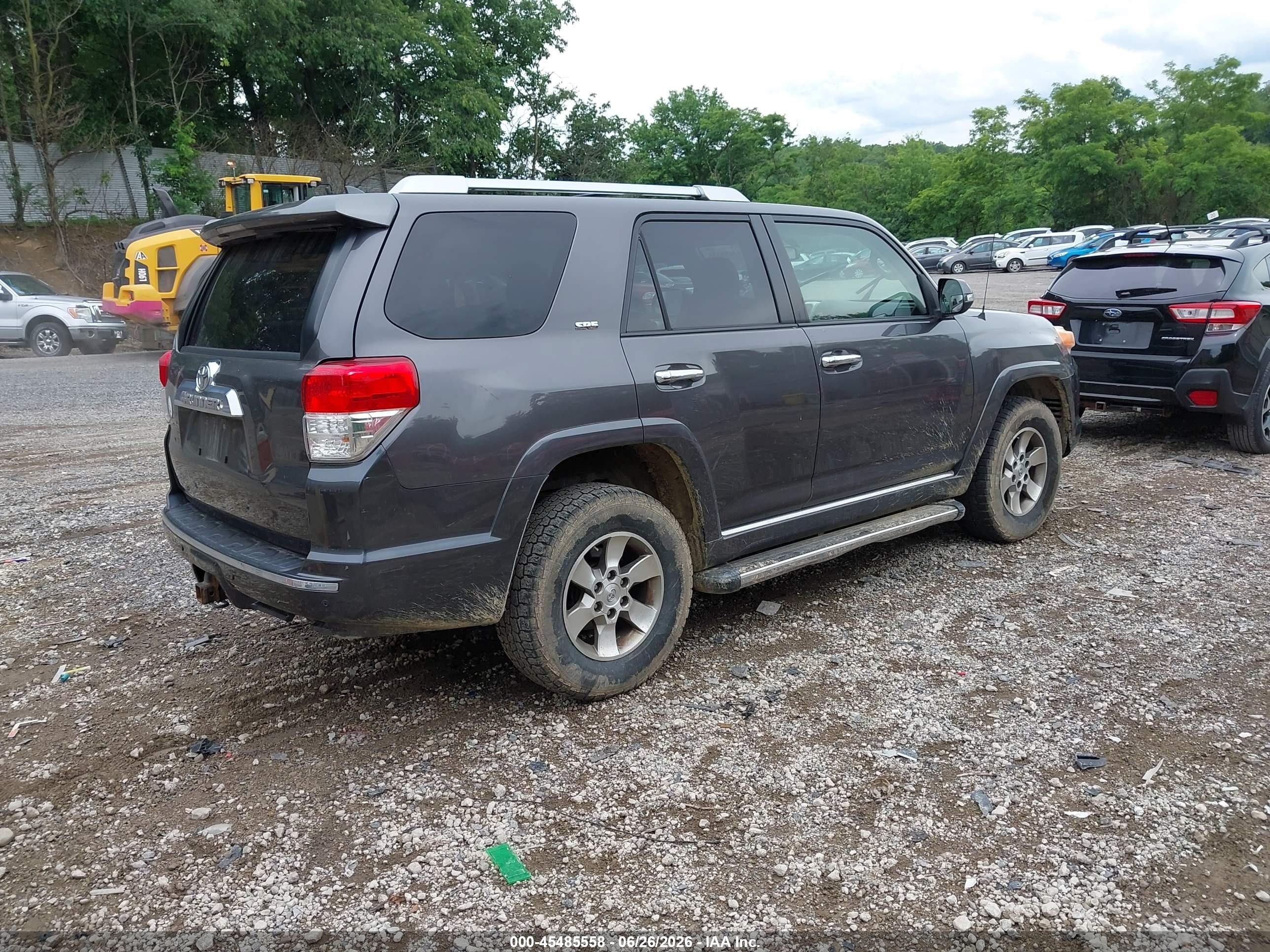 2011 Toyota 4runner Sr5 V6 Gray vin: JTEBU5JR3B5077003