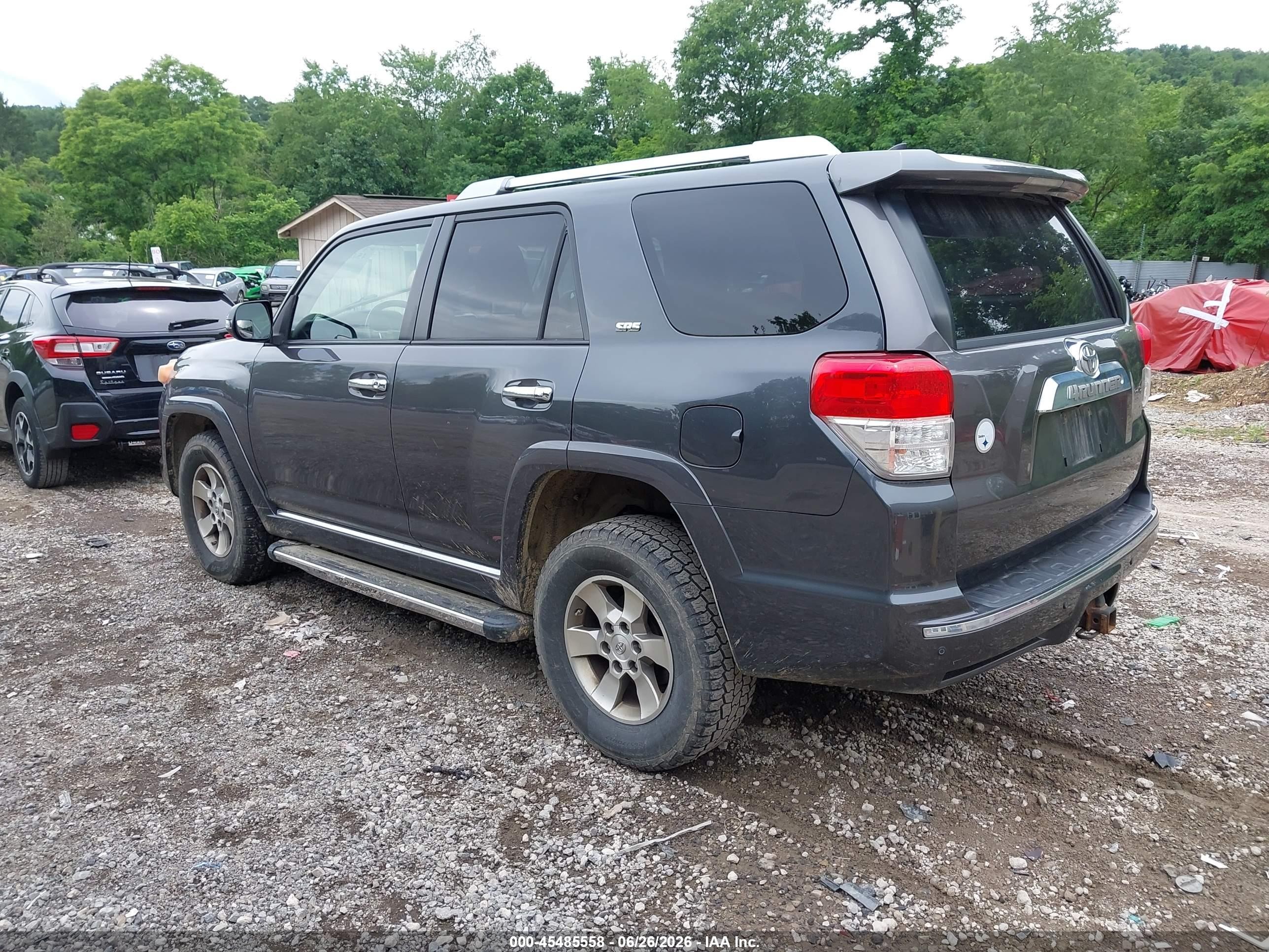 2011 Toyota 4runner Sr5 V6 Gray vin: JTEBU5JR3B5077003
