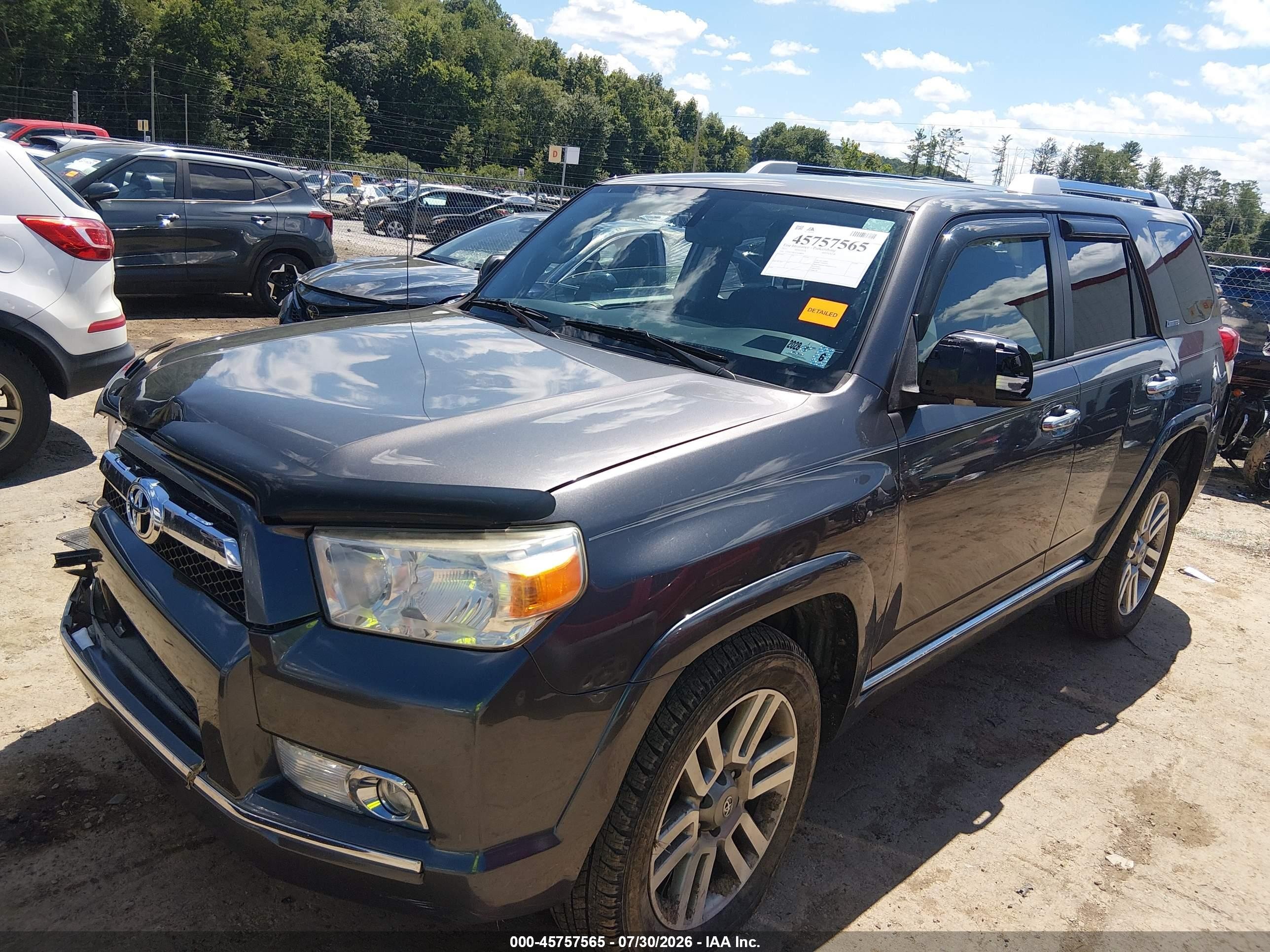 2012 Toyota 4runner Limited Серый vin: JTEBU5JR3C5098838