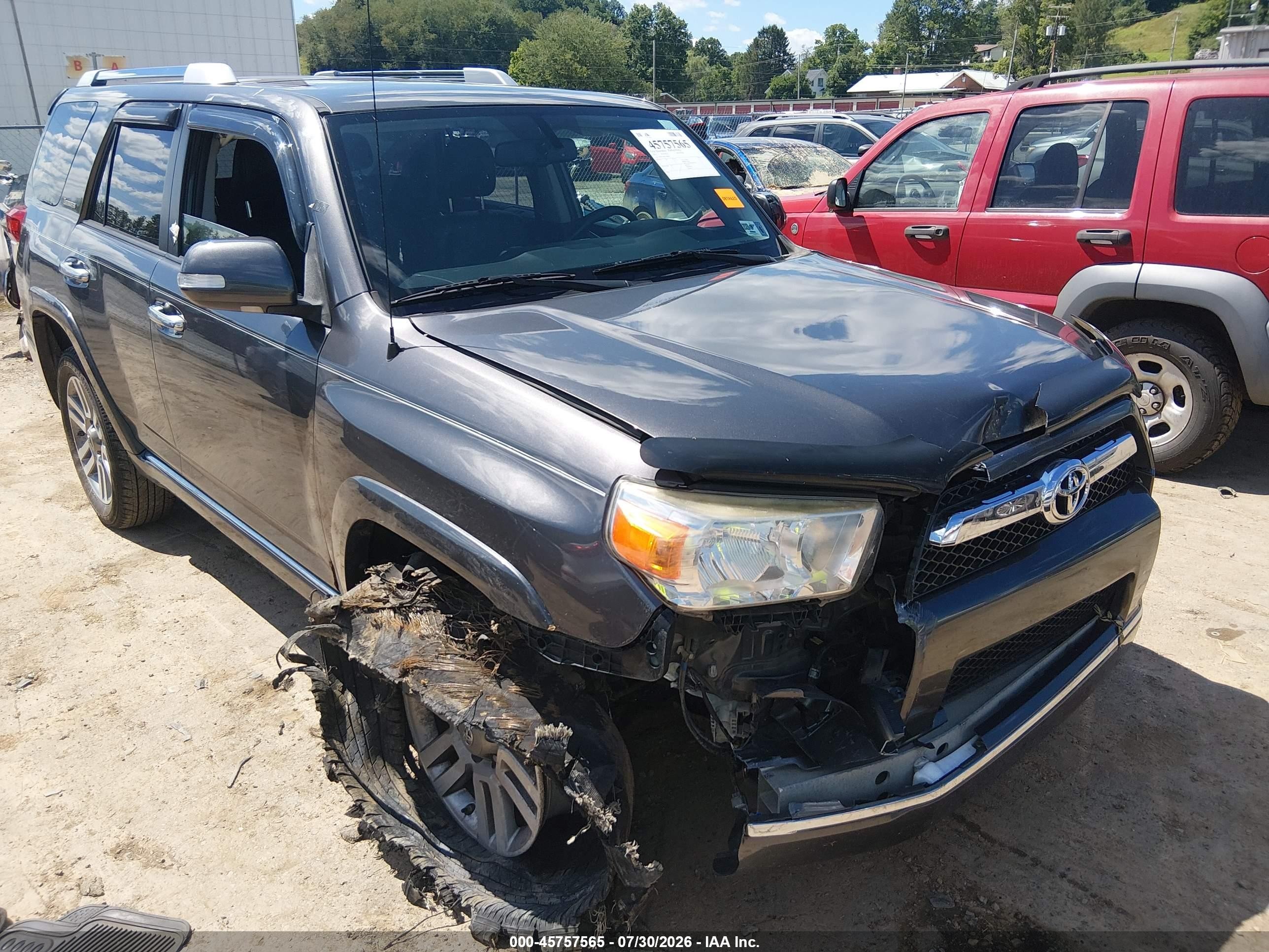 2012 Toyota 4runner Limited Серый vin: JTEBU5JR3C5098838