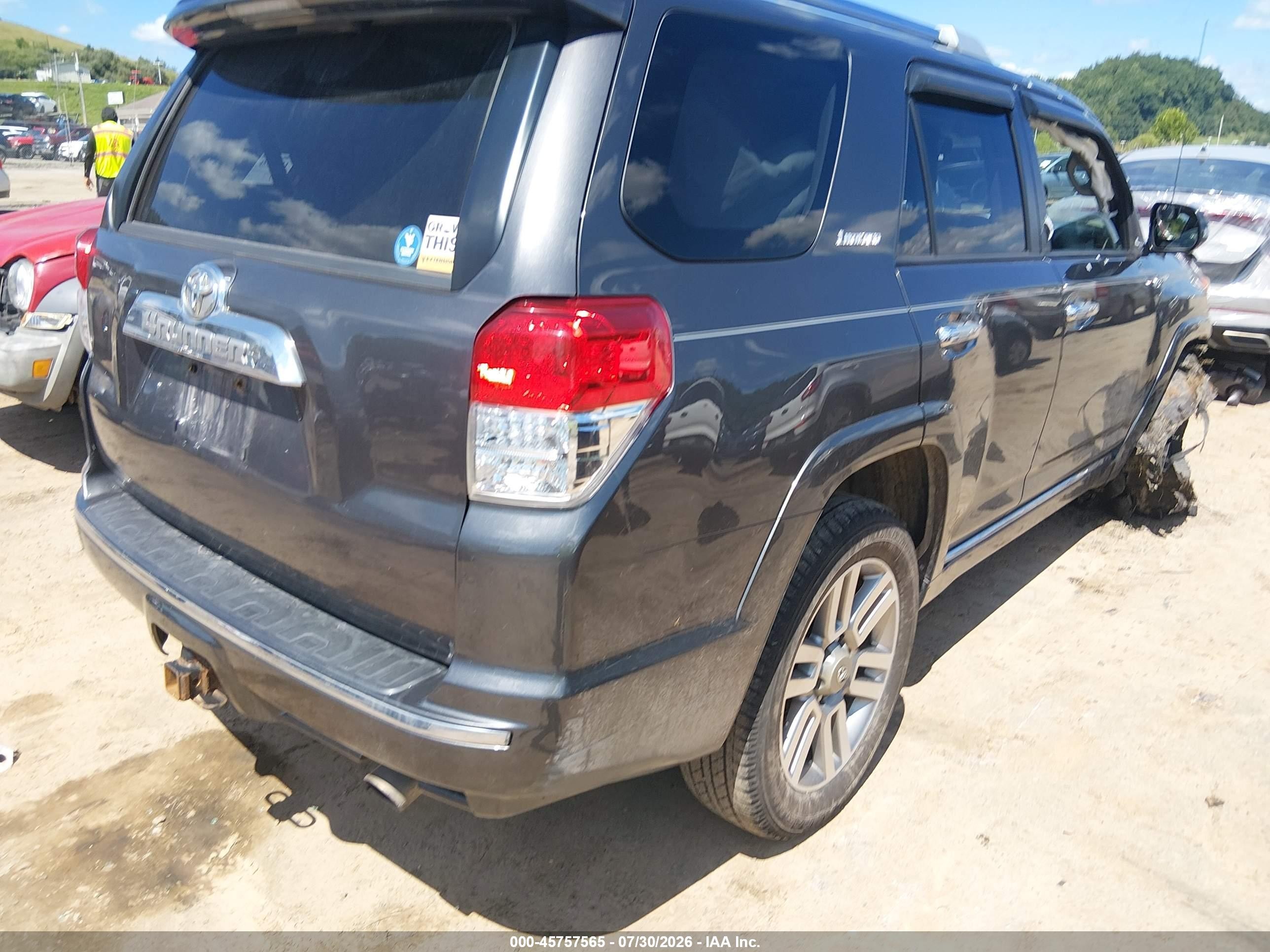 2012 Toyota 4runner Limited Серый vin: JTEBU5JR3C5098838