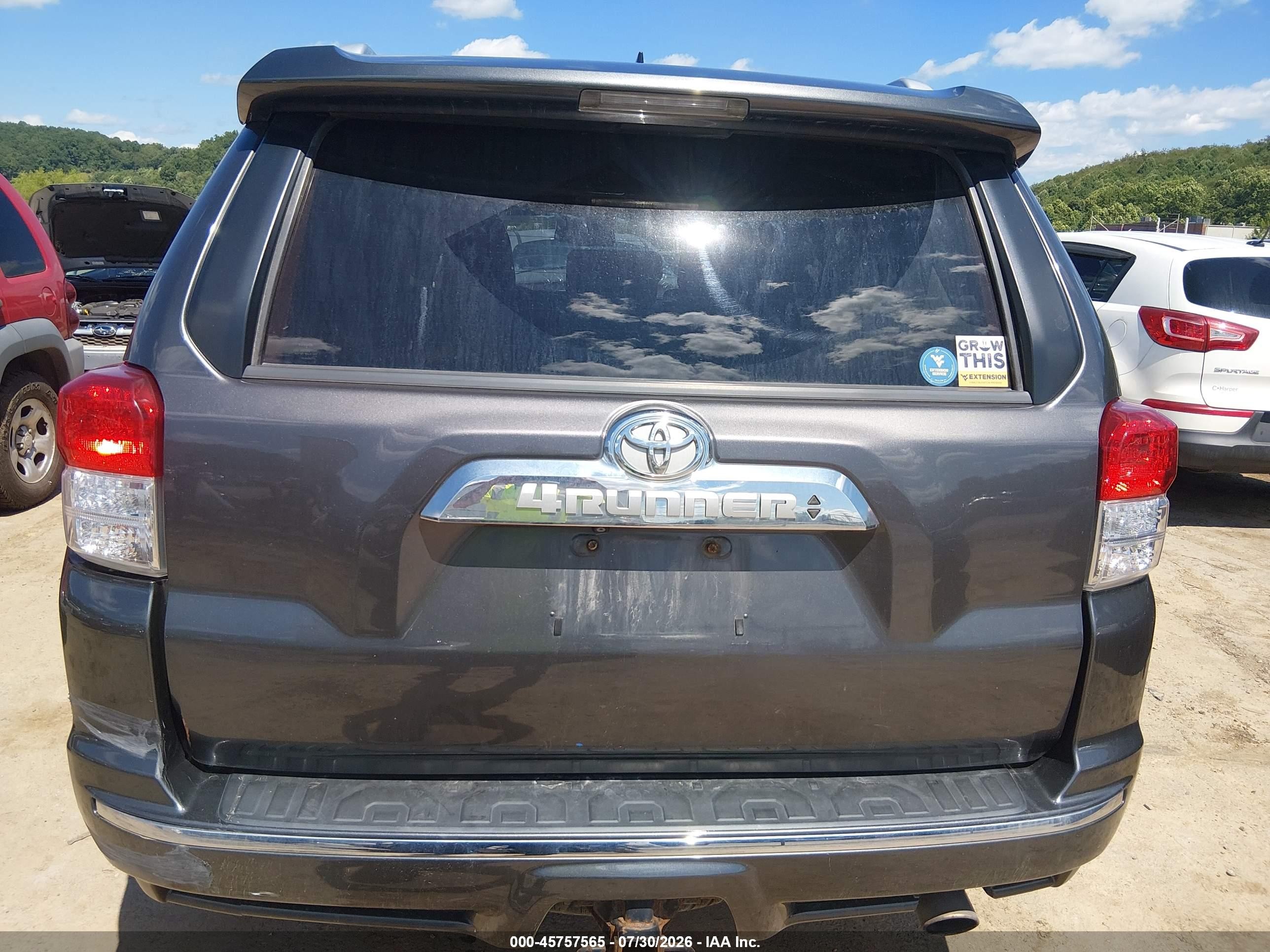 2012 Toyota 4runner Limited Серый vin: JTEBU5JR3C5098838