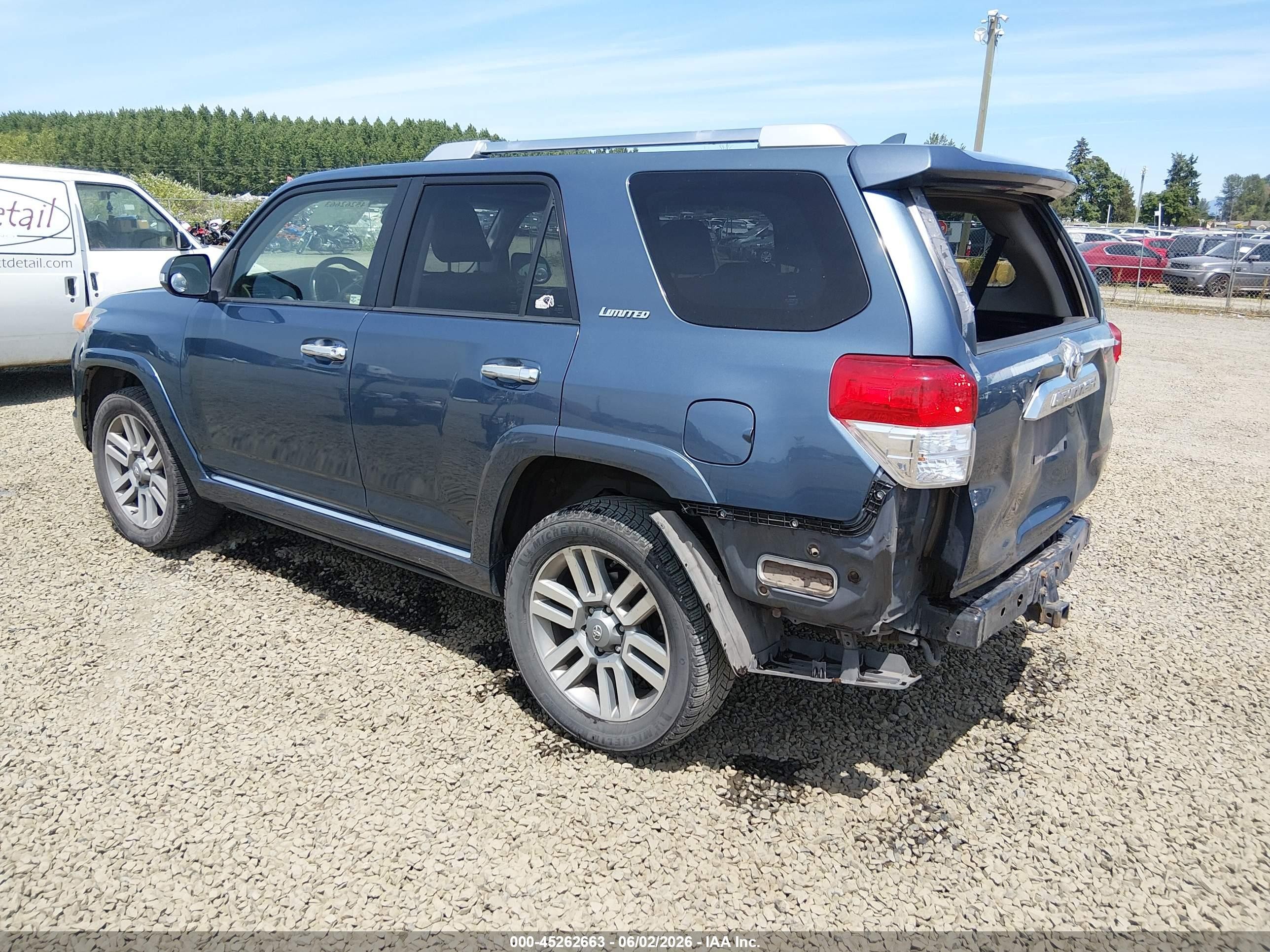 2012 Toyota 4runner Limited Blue vin: JTEBU5JR3C5101768