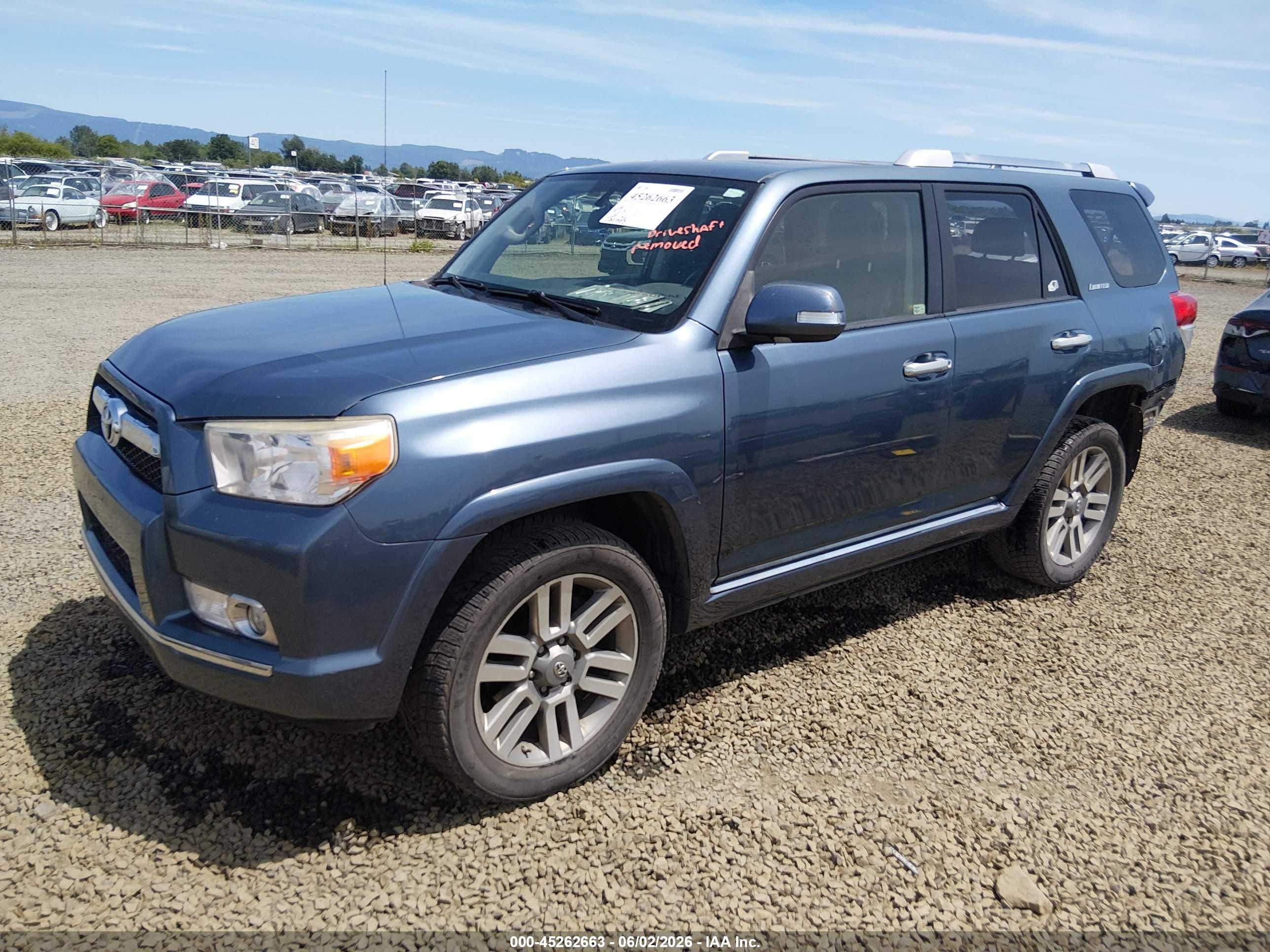 2012 Toyota 4runner Limited Blue vin: JTEBU5JR3C5101768
