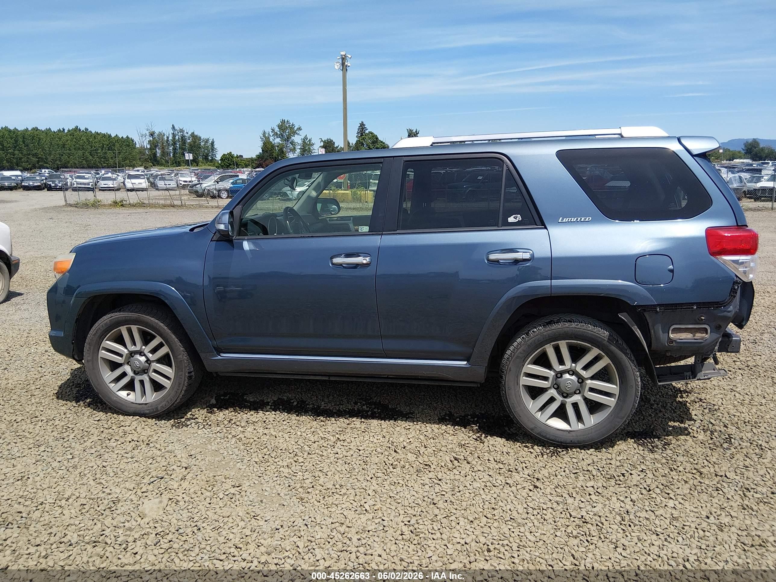 2012 Toyota 4runner Limited Blue vin: JTEBU5JR3C5101768