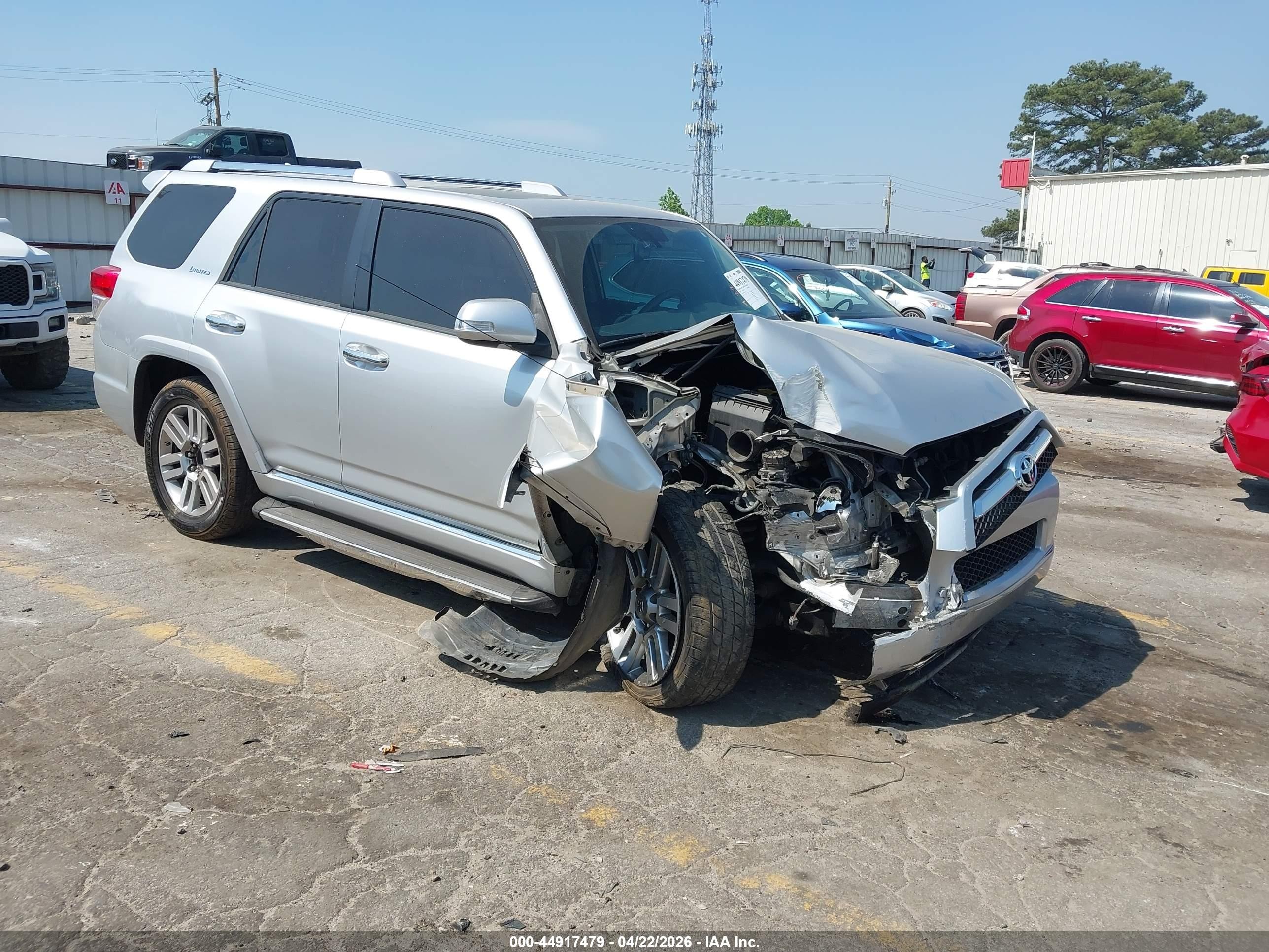 2013 Toyota 4runner Limited Silver vin: JTEBU5JR3D5131161