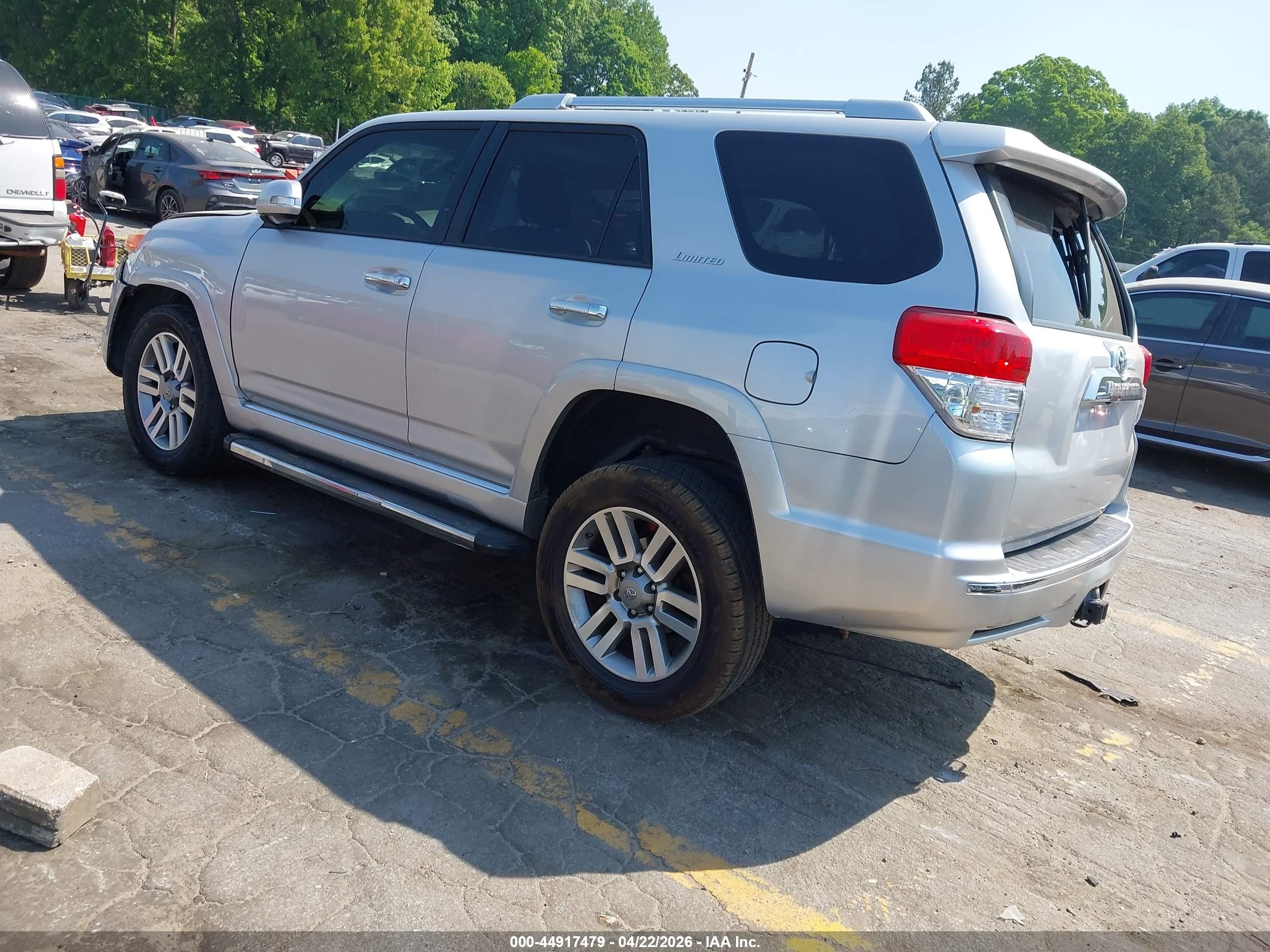 2013 Toyota 4runner Limited Silver vin: JTEBU5JR3D5131161